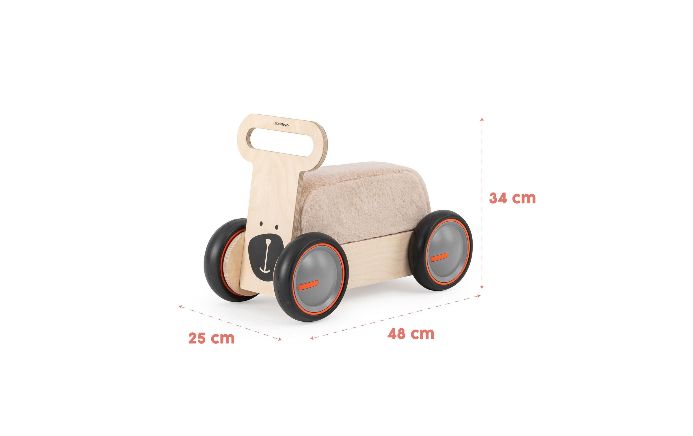 Rutscherauto »Mamatoyz DriveMe Soft Bär«, Holzart: Birke