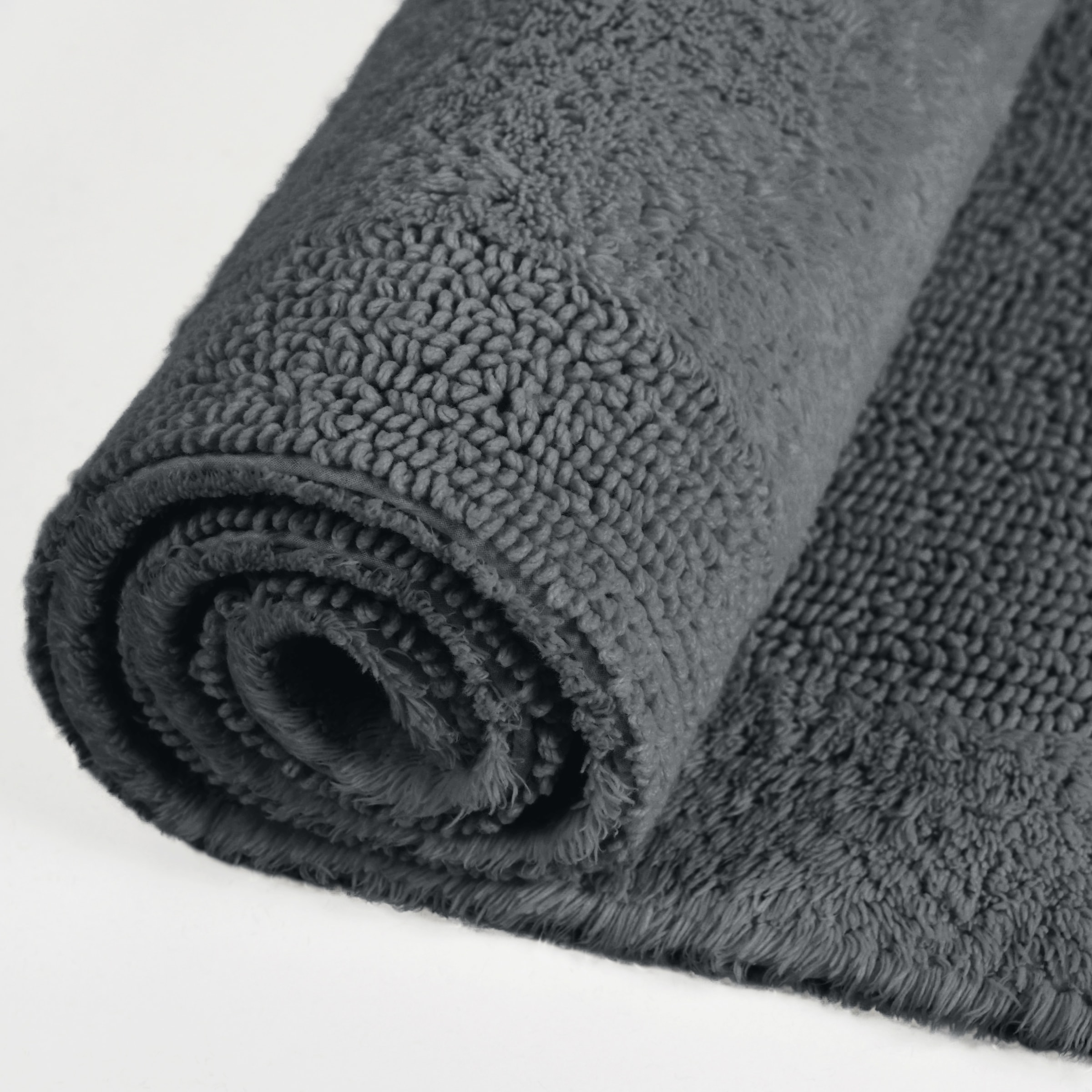 my home Badematte »Kapra, Badvorleger, Badezimmer Teppich«, beidseitig nutzbar-fussbodenheizungsgeeignet-strapazierfähig, mit Bordüre, Badteppich, Badematte, Baumwolle