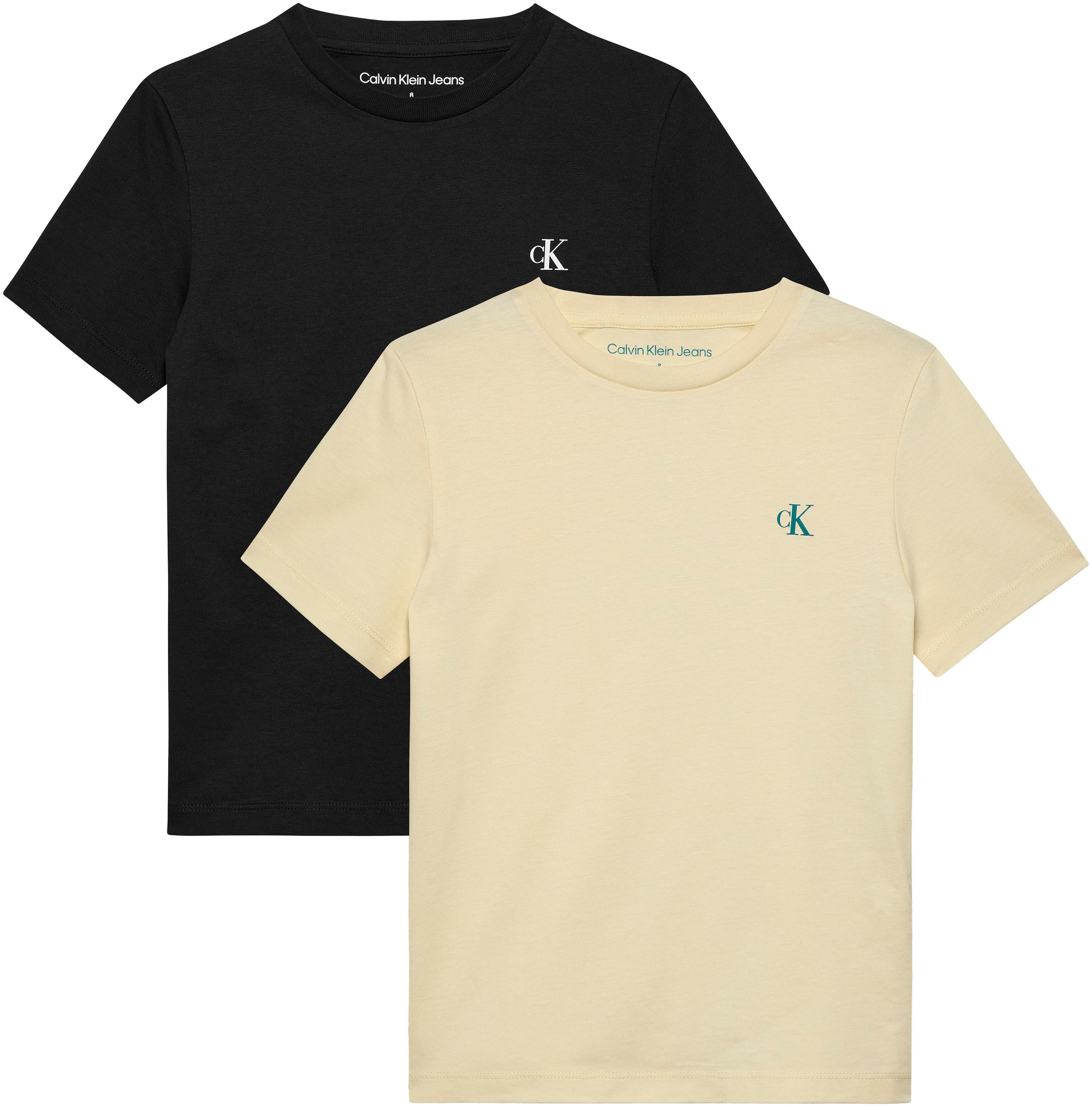 Calvin Klein Jeans T-Shirt »2-PACK MONOGRAM TOP«, für Kinder bis 16 Jahre mit Logoprägung