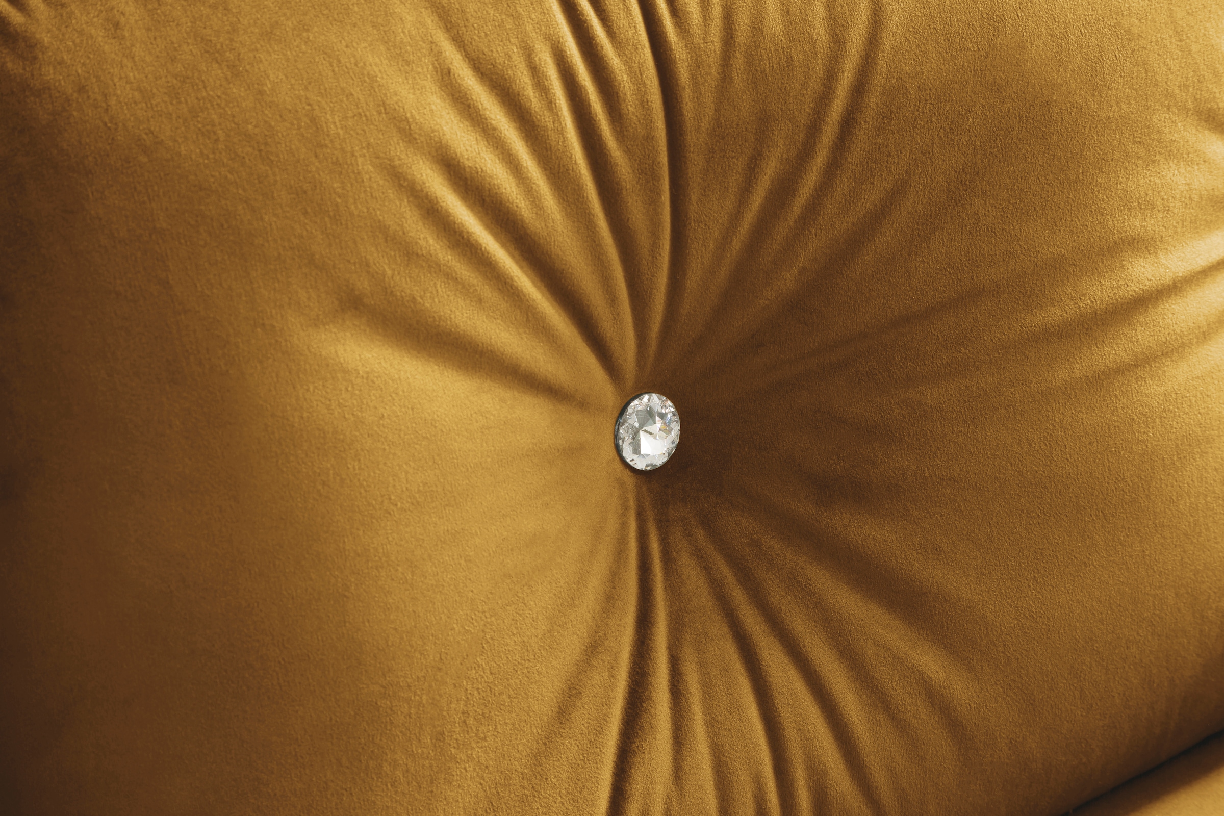 Trends by HG Ecksofa »Amira L-Form«, mit Strasssteinen und goldfarben Applikationen