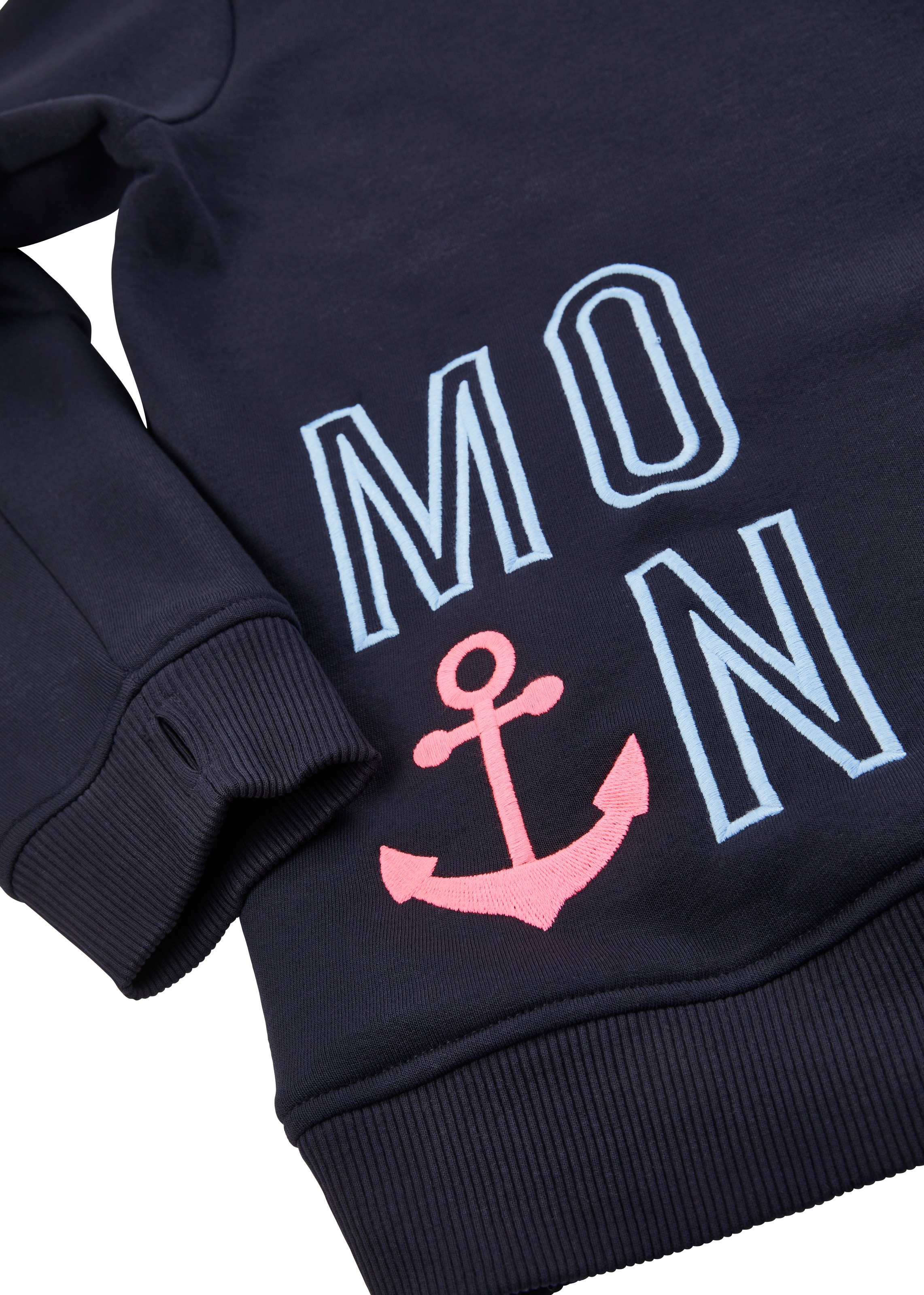 Zwillingsherz Hoodie »Limited Edition«, mit Kapuze, gesticktem "MOIN" und Anker Motiv