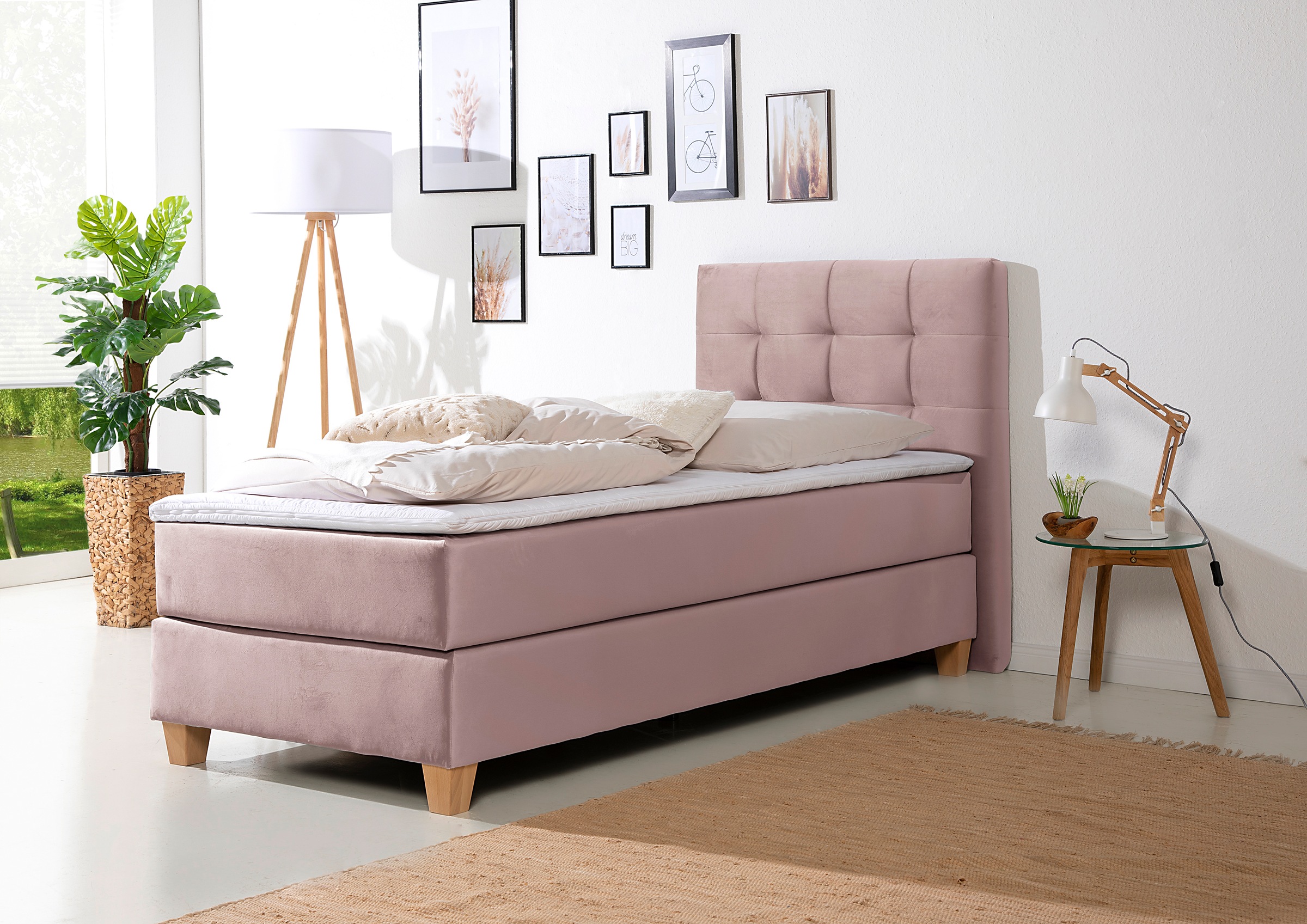 Home affaire Boxspringbett »Moulay«, inkl. Topper, in 3 Härtegraden, TFK auch in Härtegrad 4