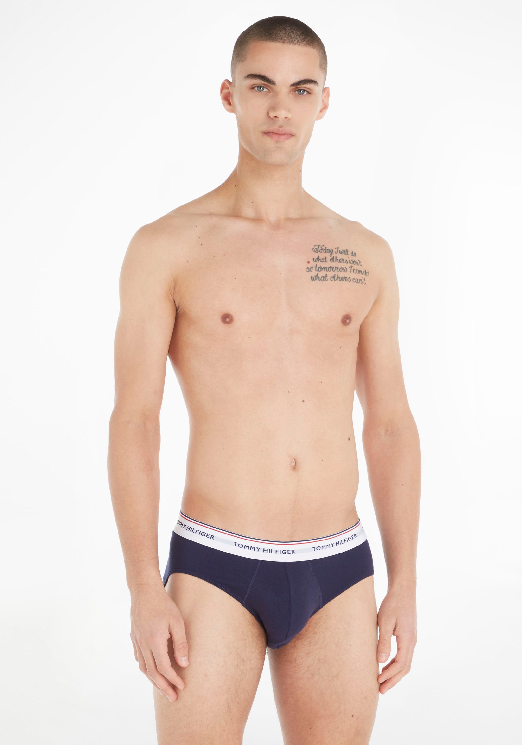 Tommy Hilfiger Underwear Slip online St., mit BRIEF«, »3P 3er-Pack), (Packung, Jelmoli-Versand Logo-Elastikbund 3 bestellen 