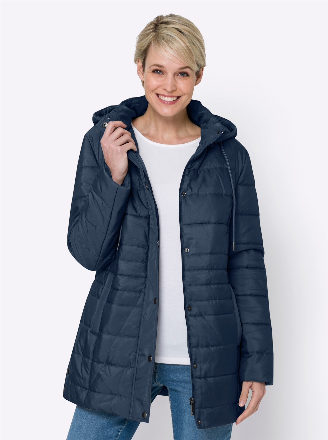Classic Basics Steppjacke mit Kapuze