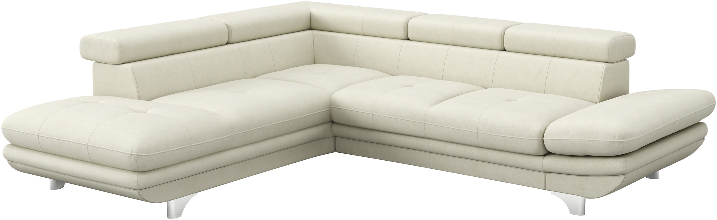 COTTA Ecksofa »Enterprise L-Form«, mit Arm- & Kopfteilverstellung, wahlweise mit Bettfunktion