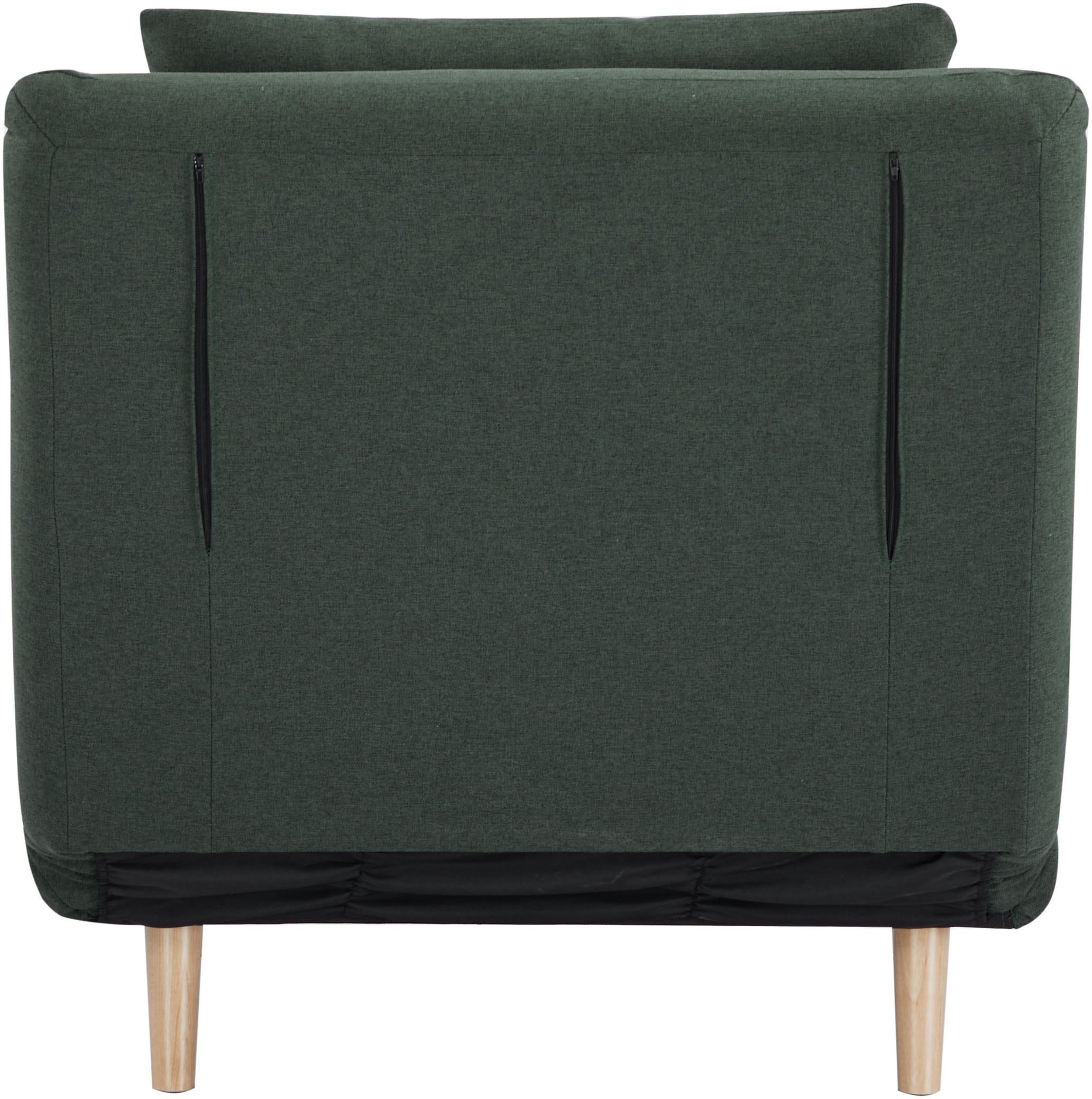 INOSIGN Sessel »AINSLEY«, wandelbar zum Gästebett, Schlafsofa, Webstoff u. Cord-Bezug