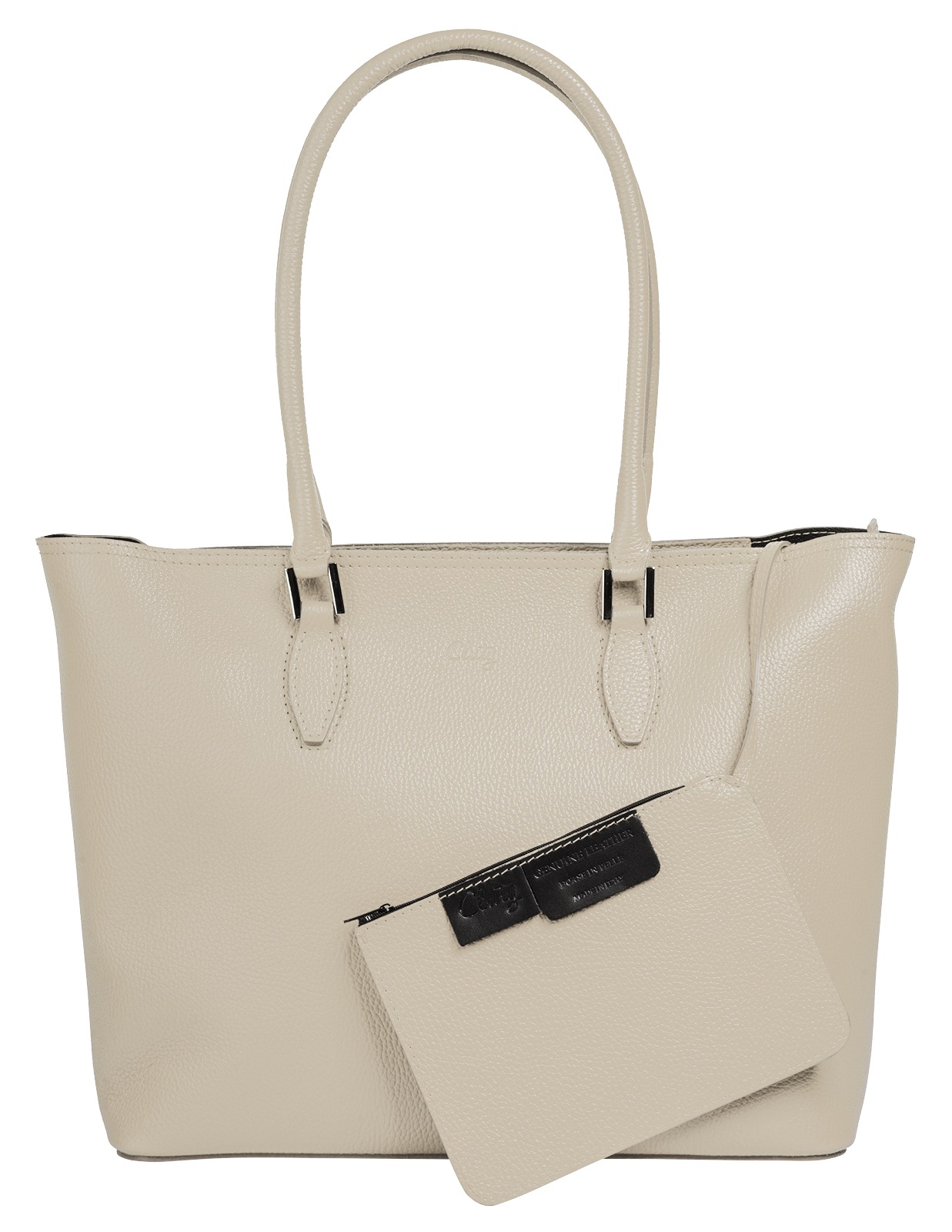 Cluty Shopper, echt Leder, Made in Italy