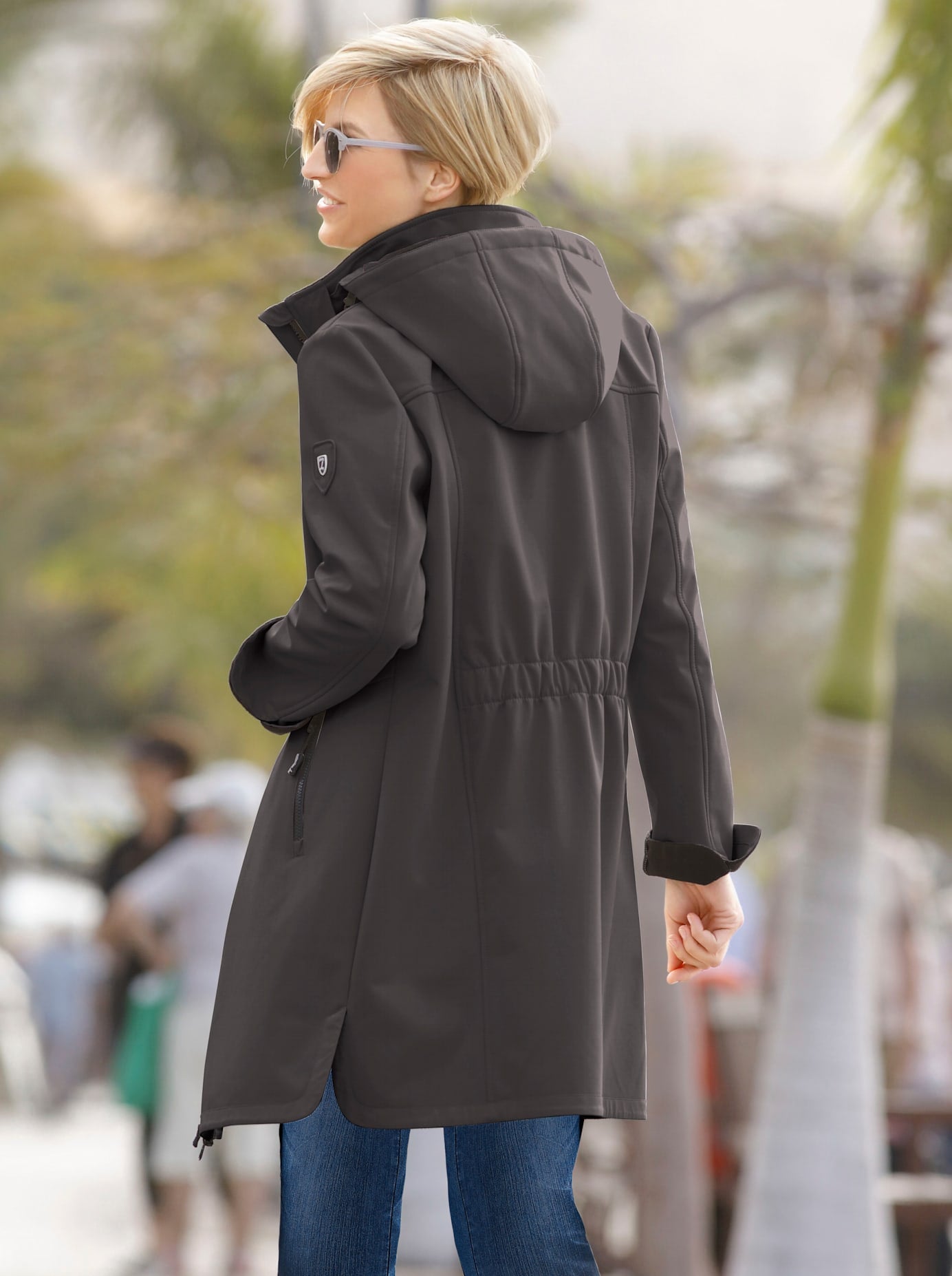 Casual Looks Softshelljacke, mit Kapuze