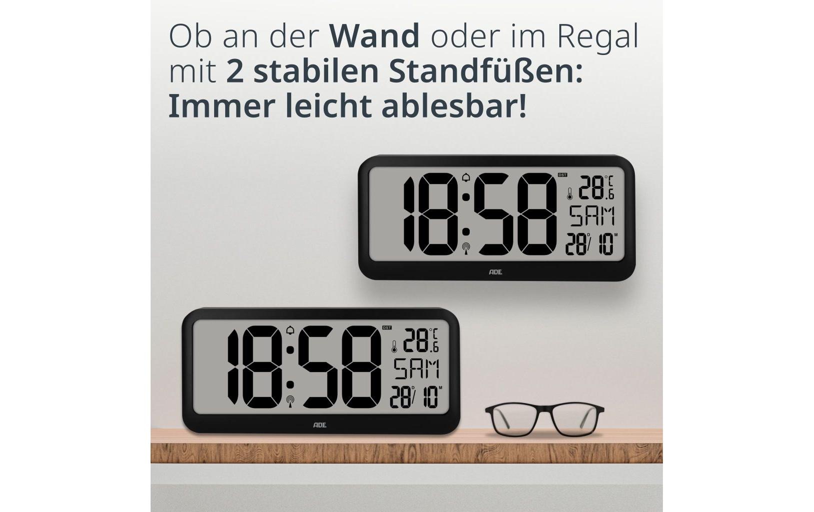 ADE Funkwecker »Schwarz«