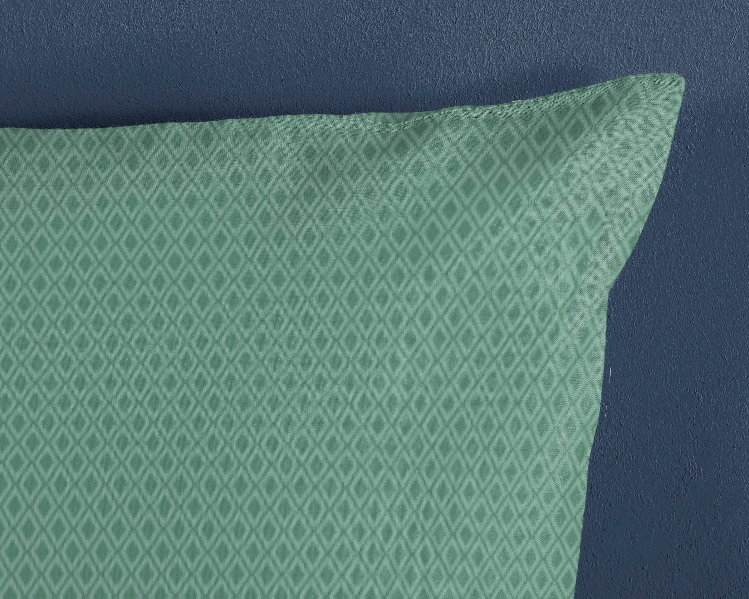 hip Kissenhülle »ZEPHIR«, (1 St., 1- 40x80 cm Kissenhülle), Baumwolle, Mako-Satin, 40x80, 1 Stück, Reissverschluss, Zephir, Grün
