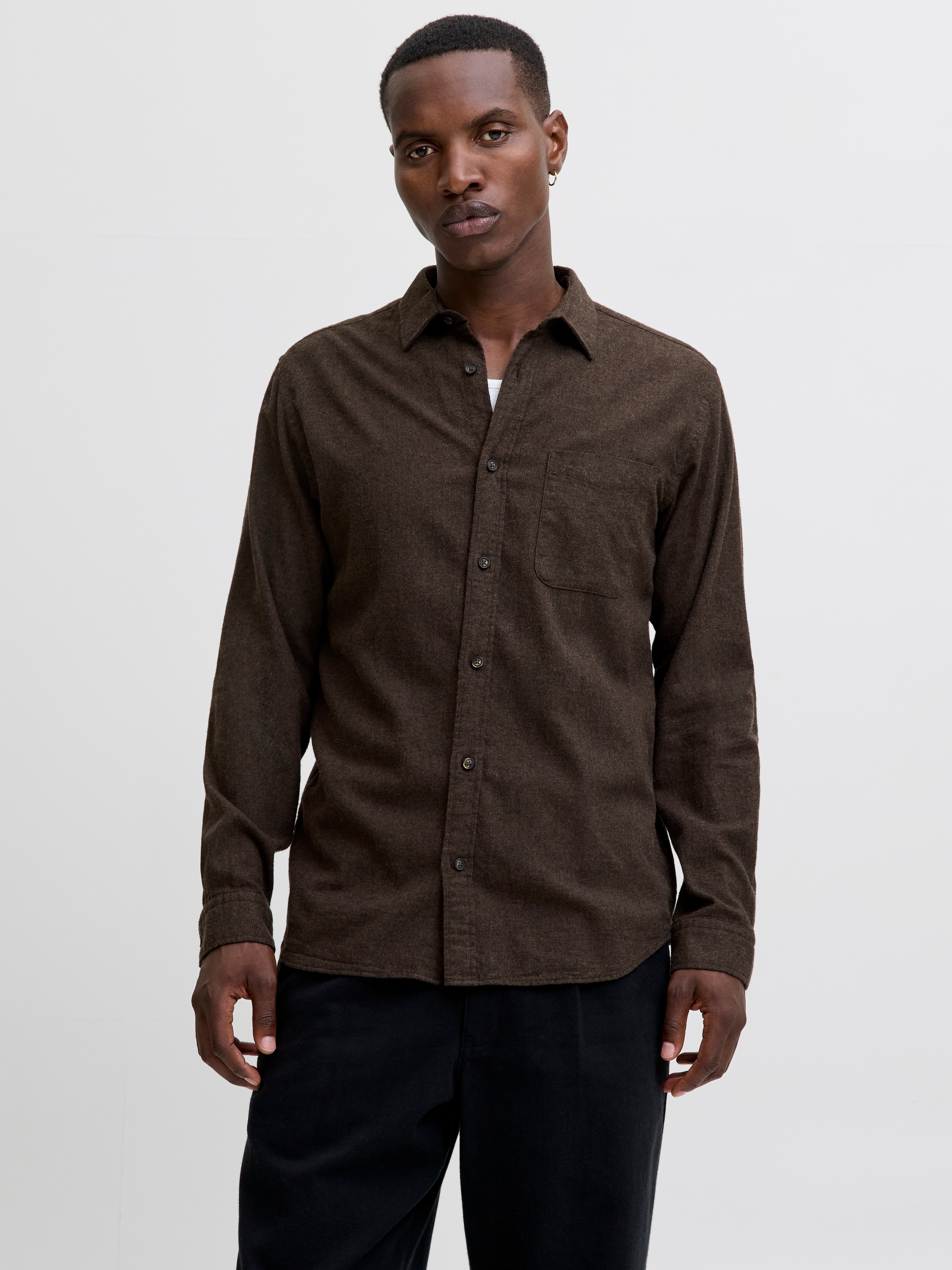 Jack & Jones Langarmhemd »JJECLASSIC MELANGE SHIRT L/S NOOS«