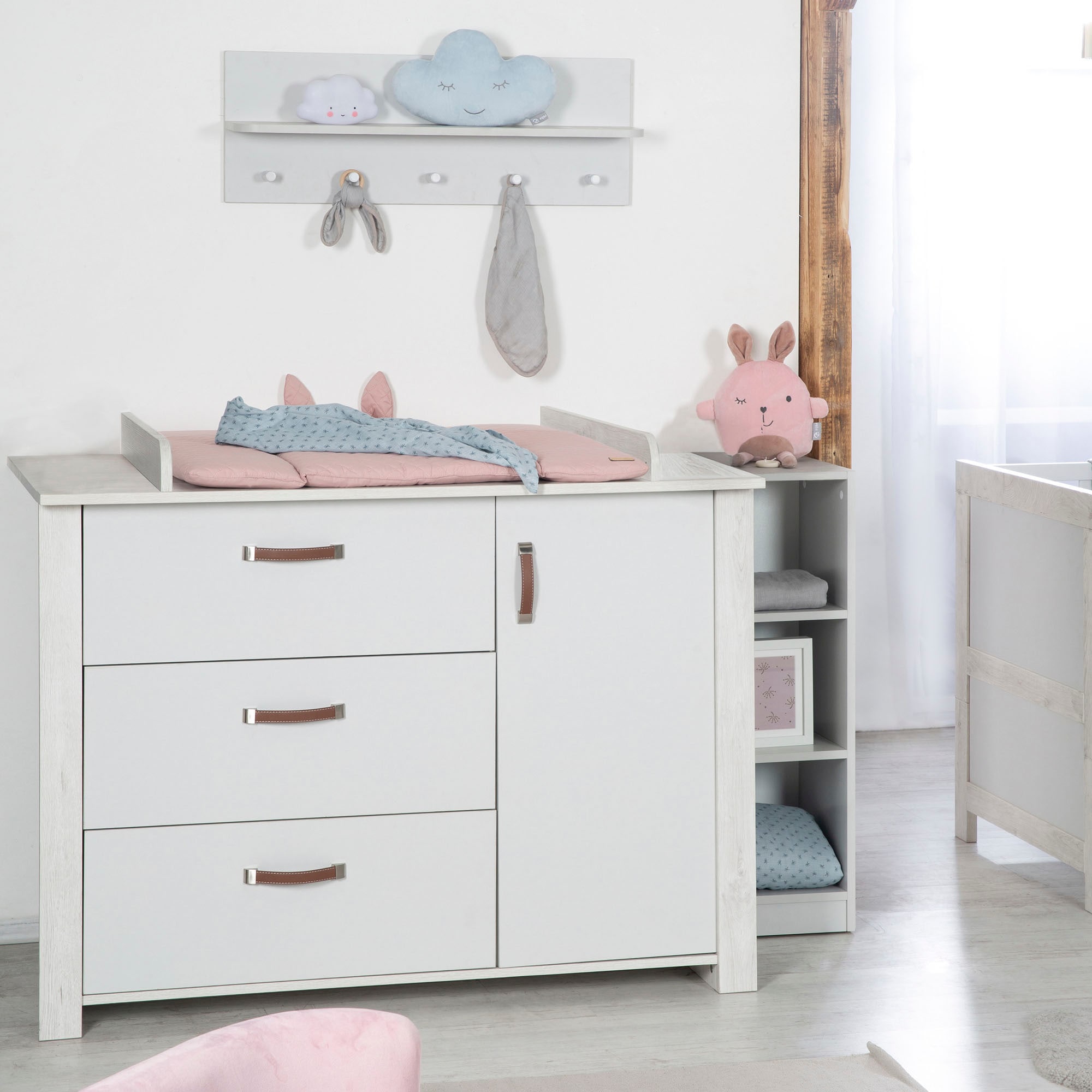 ❤ roba® Babymöbel-Set »Mila«, (Spar-Set, 2 St., Kinderbett, Wickelkommode),  mit Kinderbett und Wickelkommode kaufen im Jelmoli-Online Shop