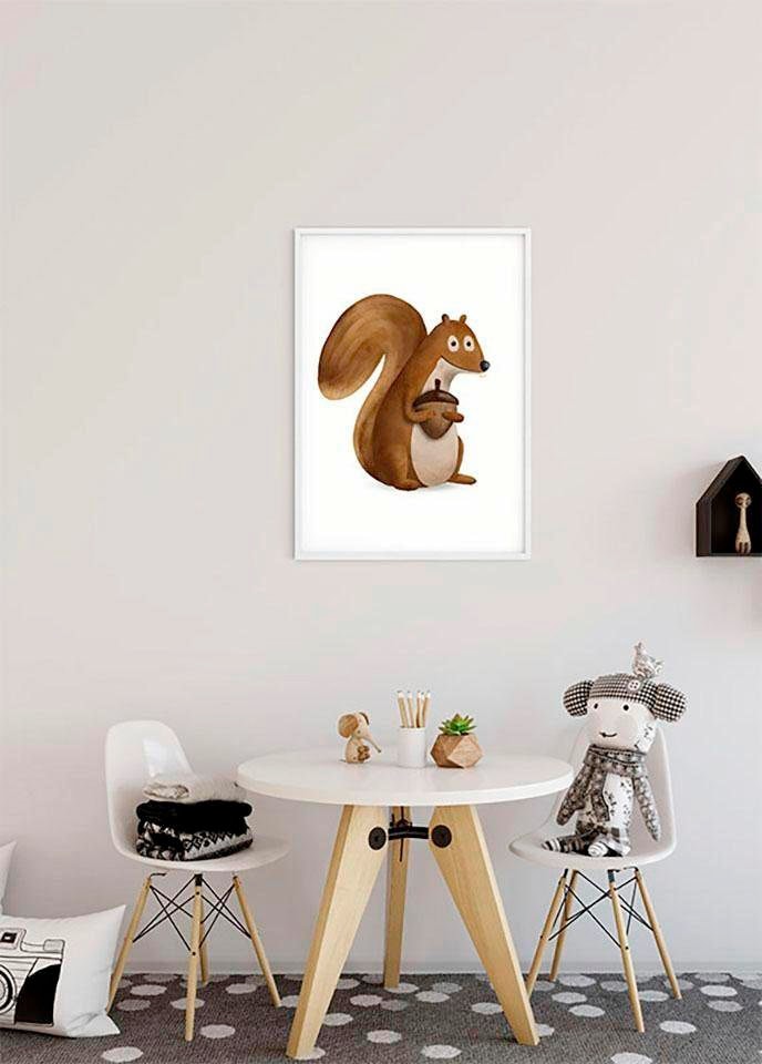 Komar entdecken Schlafzimmer, »Cute im Squirrel«, St.), Shop Wohnzimmer Tiere, (1 Kinderzimmer, Poster Animal Jelmoli-Online ❤