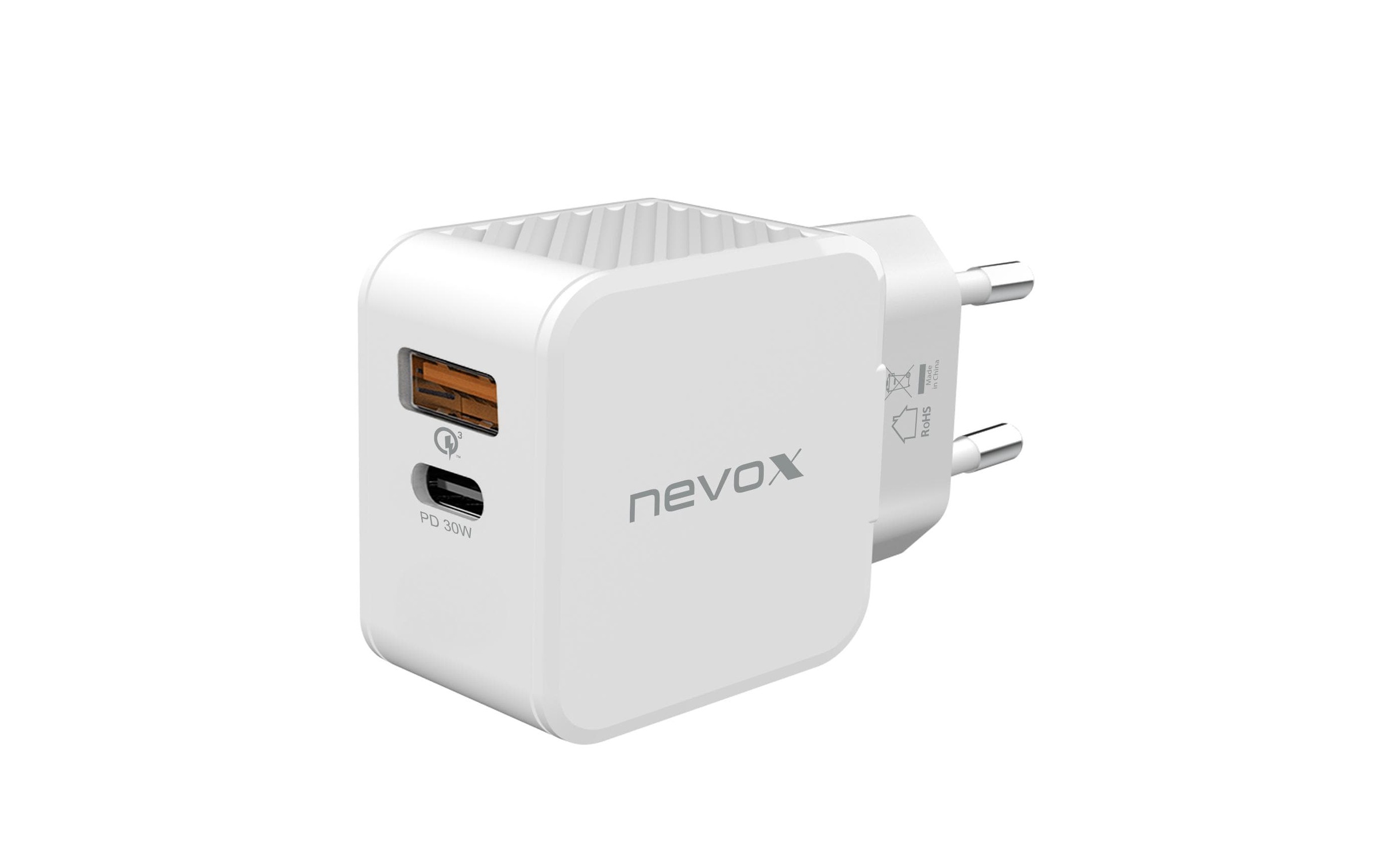 nevox Smartphone-Ladegerät »USB-C Power Delivery + QC 3 30 W«