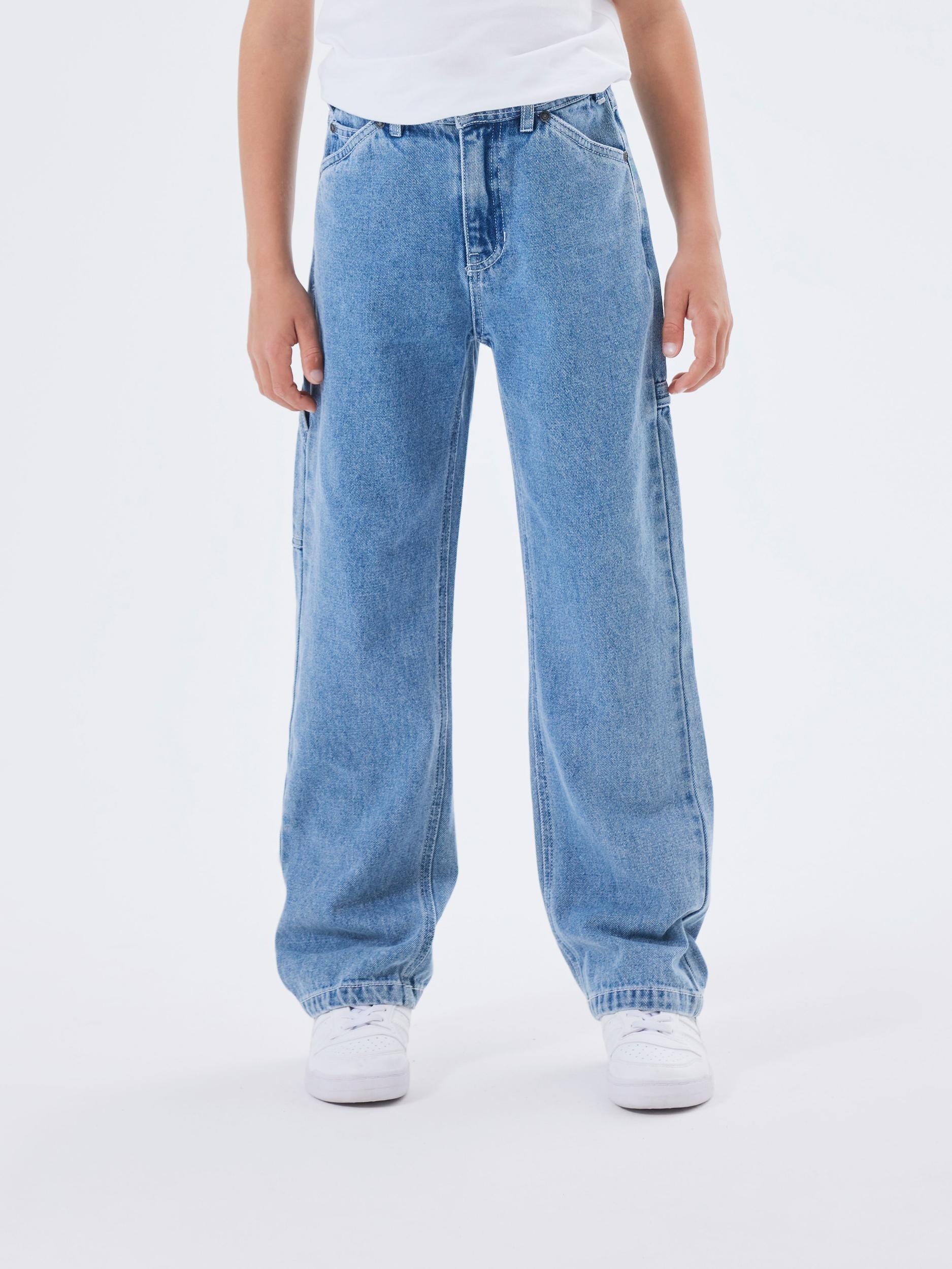 Name It 5-Pocket-Jeans »NKMRYAN für Jungen mit geradem Bein und 5-Pocket-Style« unifarben, casual, straight fit, Baumwolle, Denim