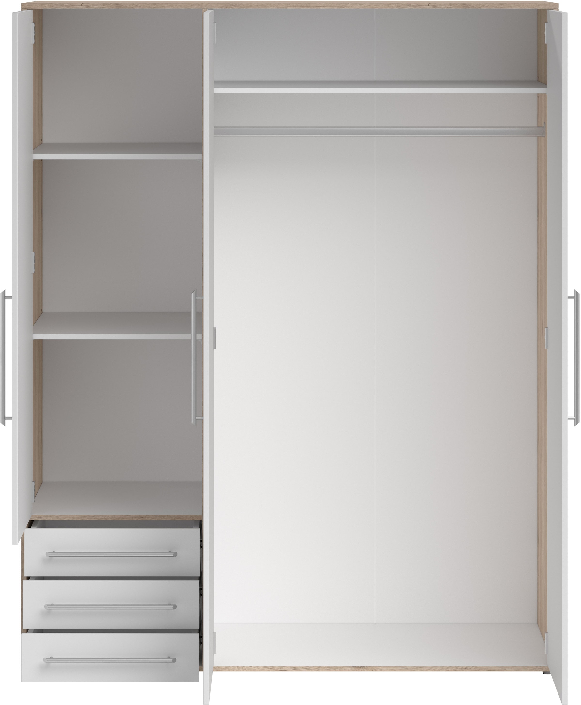 Schlafkontor Drehtürenschrank »Lyss Schrank, Kleiderschrank mit Drehtüren«, in verschiedenen Farben und Grössen erhältlich