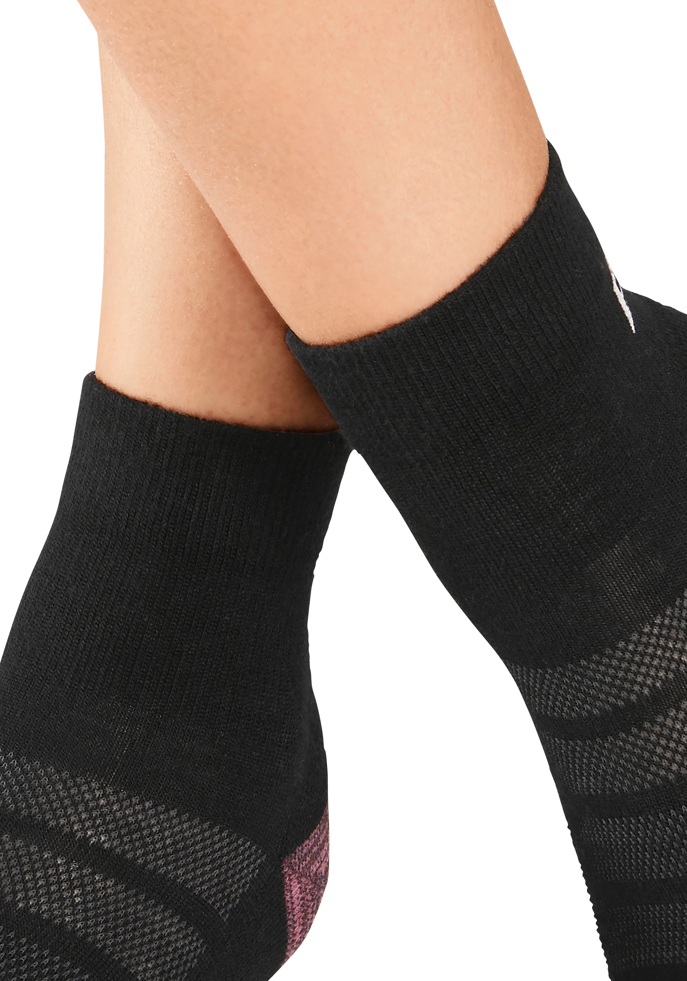 Bench. Wandersocken, (Packung, 2 Paar), Wollsocken aus flauschigem Material mit 51% Wolle