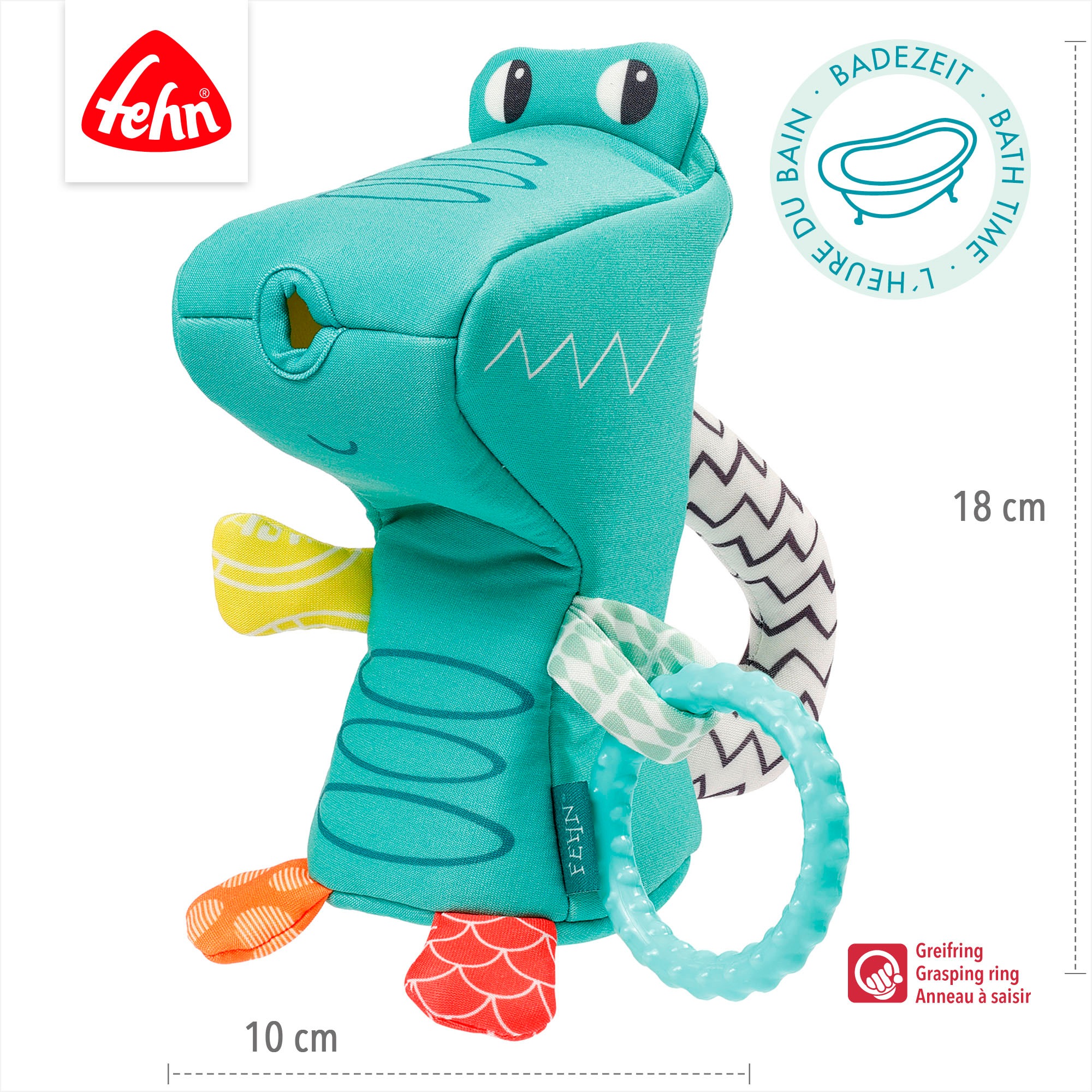 Fehn Badespielzeug »Plansch & Play, Giess-Krokodil«