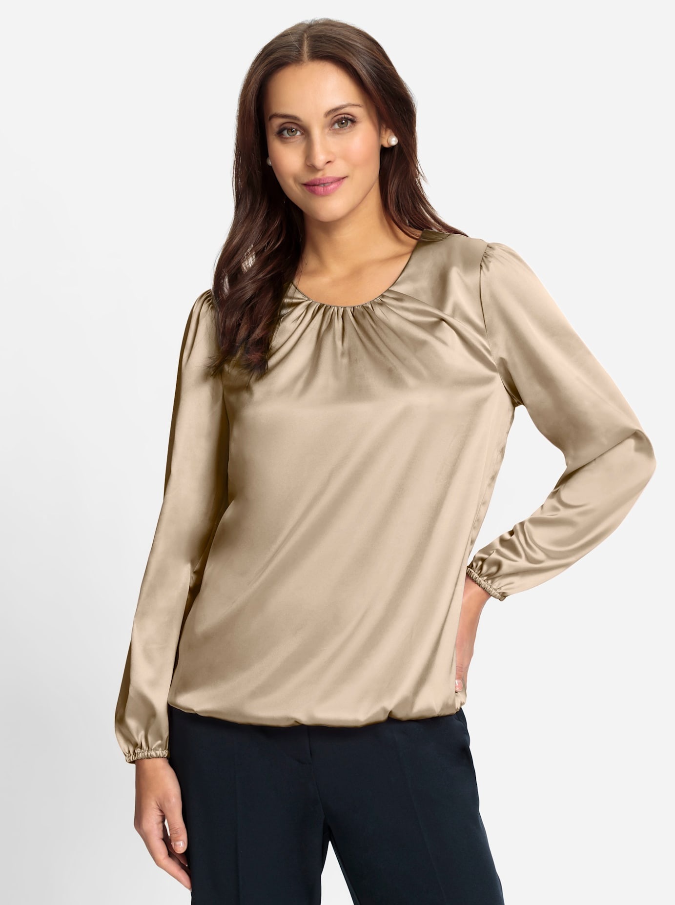 Lady Satinbluse