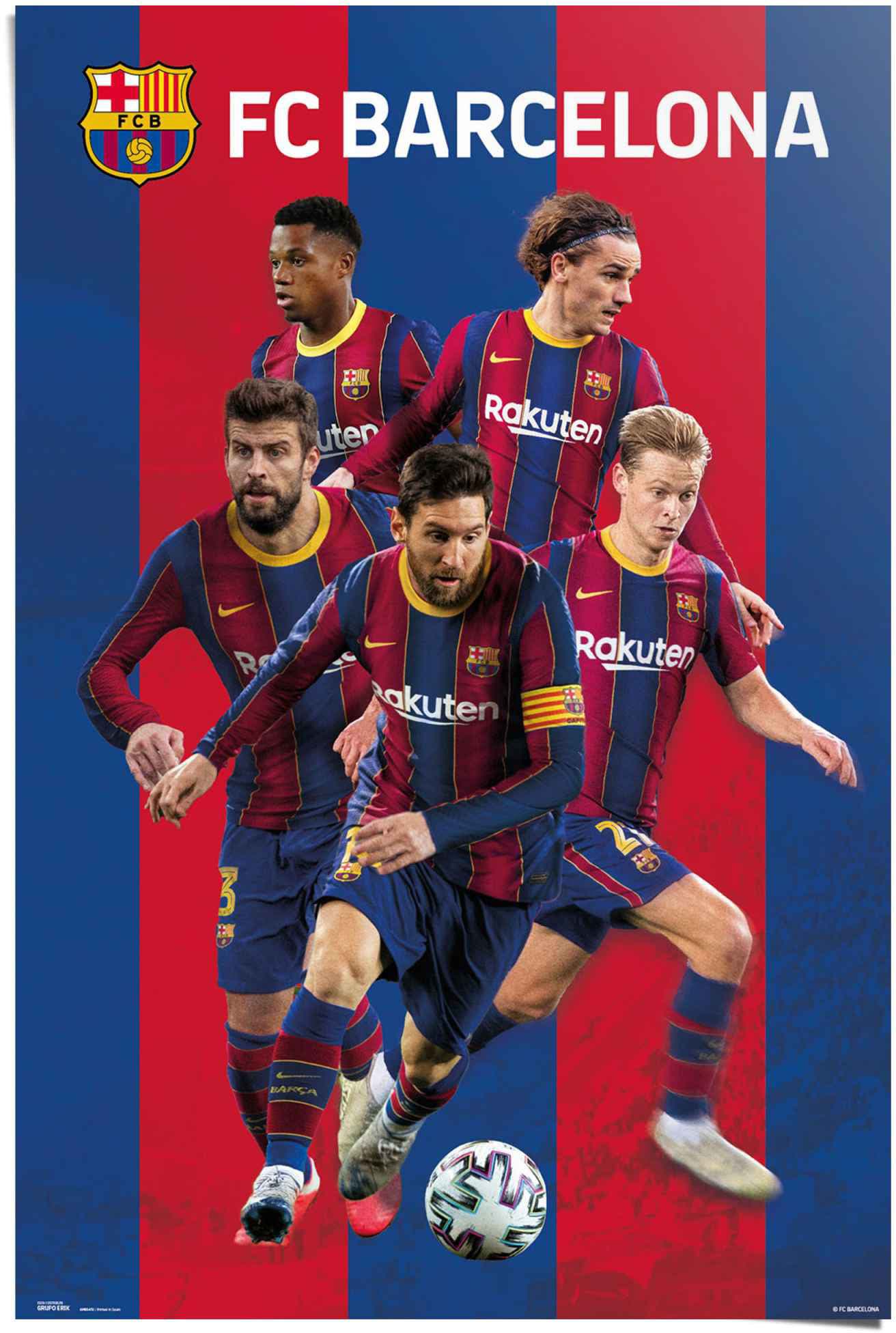 Reinders! Nou St.) »FC - bestellen Spanien Poster im Camp ❤ (1 Jelmoli-Online Spieler«, Barcelona Shop -