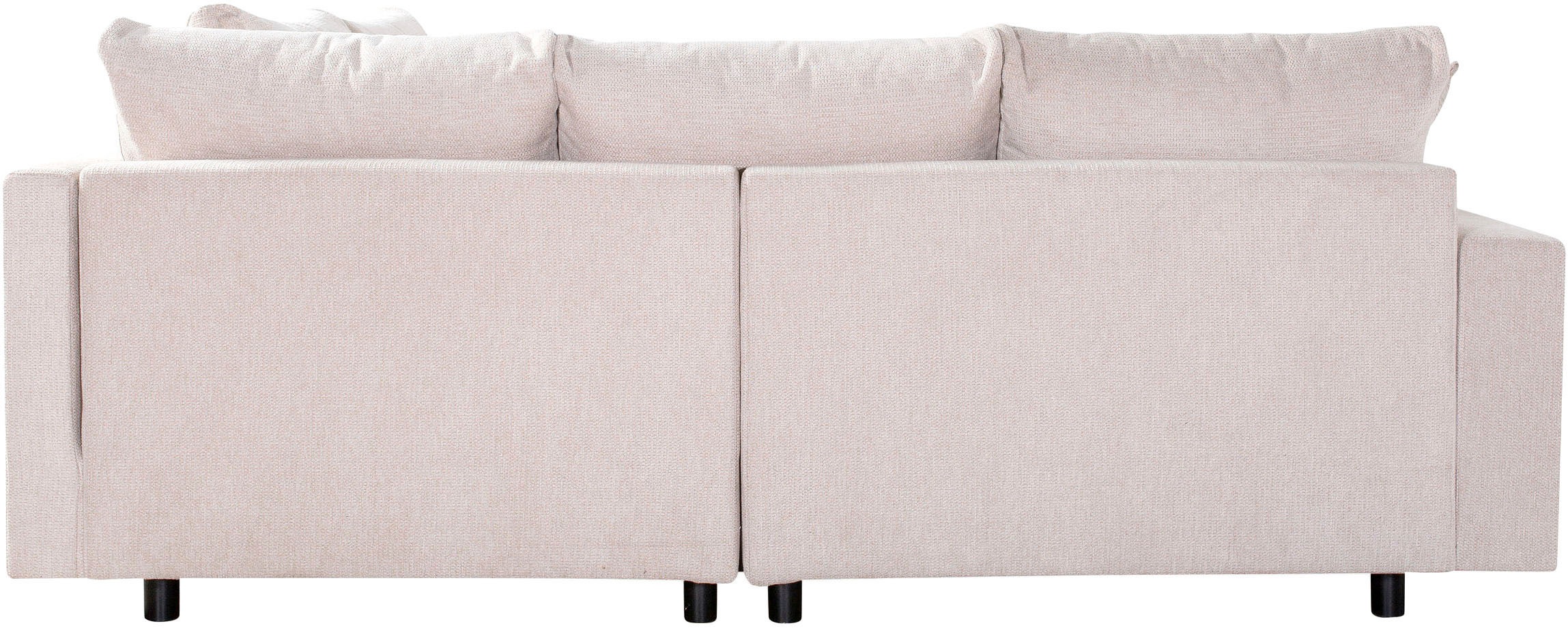 Home affaire Ecksofa »Toni L-Form«, Ottomane beidseitig montierbar, Federkern-Polsterung
