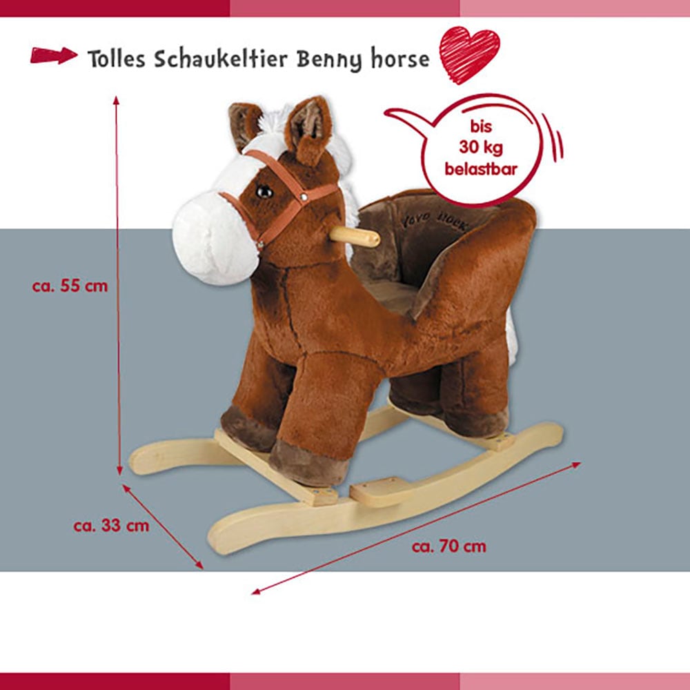 Knorrtoys® Schaukelpferd »Benny«