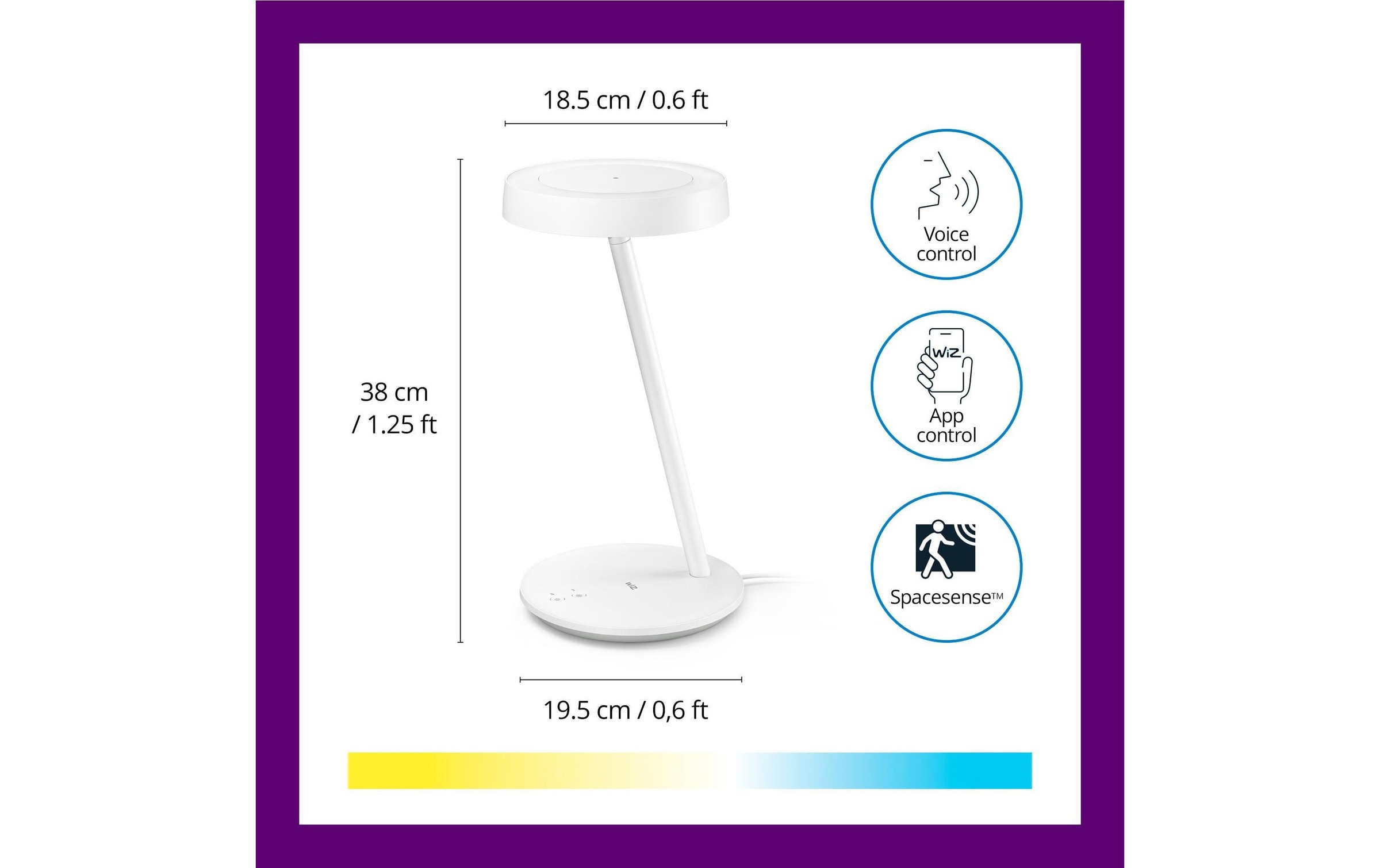 WiZ LED Tischleuchte »Portrait 10W«