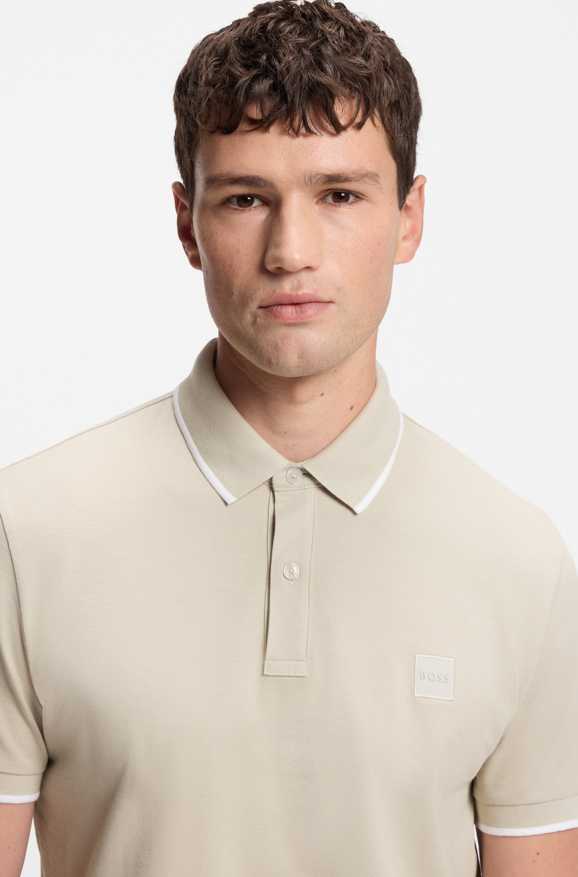 BOSS ORANGE Poloshirt »Passertip«, mit BOSS Logo-Badge