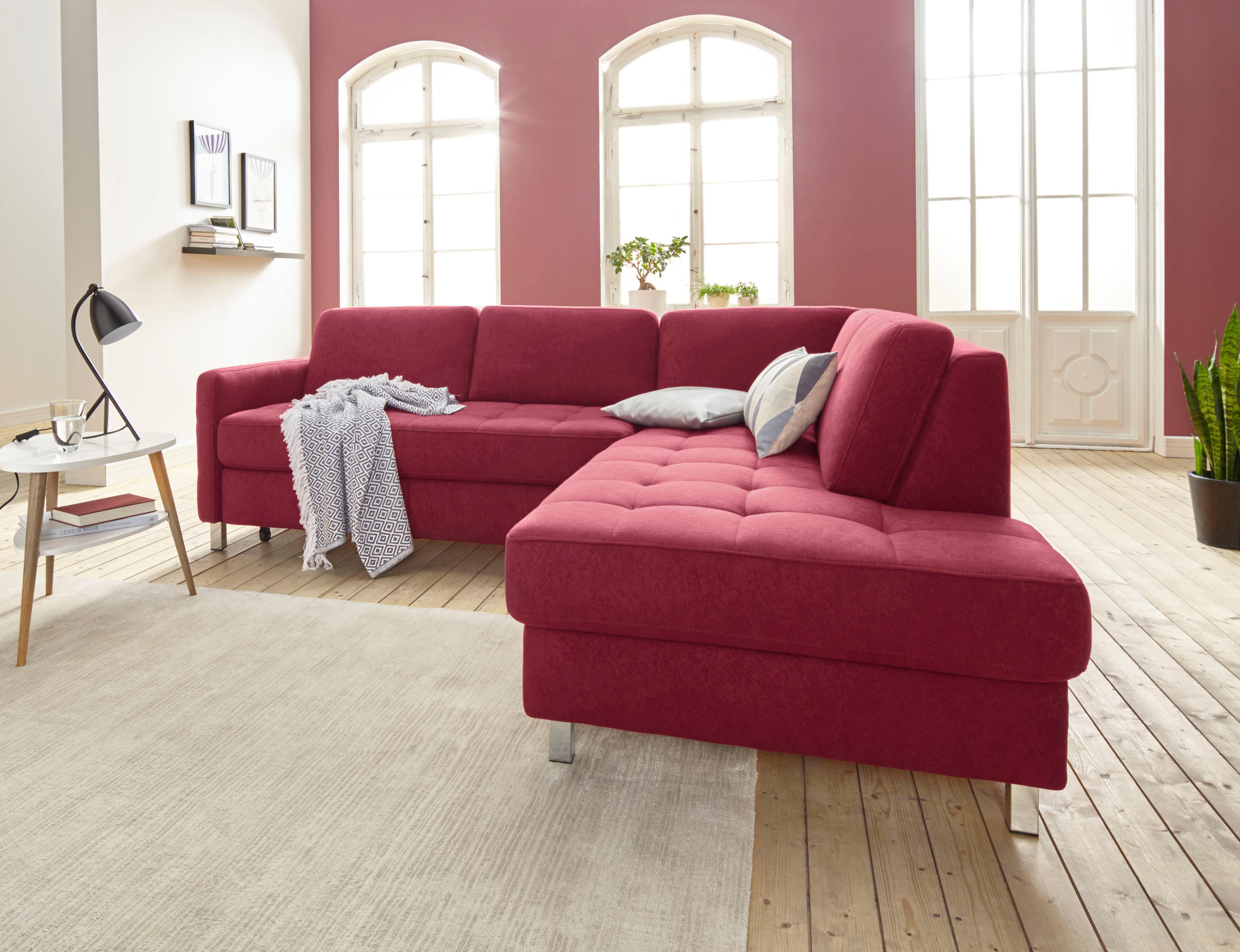 sit&more Ecksofa "Pablo L-Form" wahlweise mit Schlaffunktion und Bettkasten