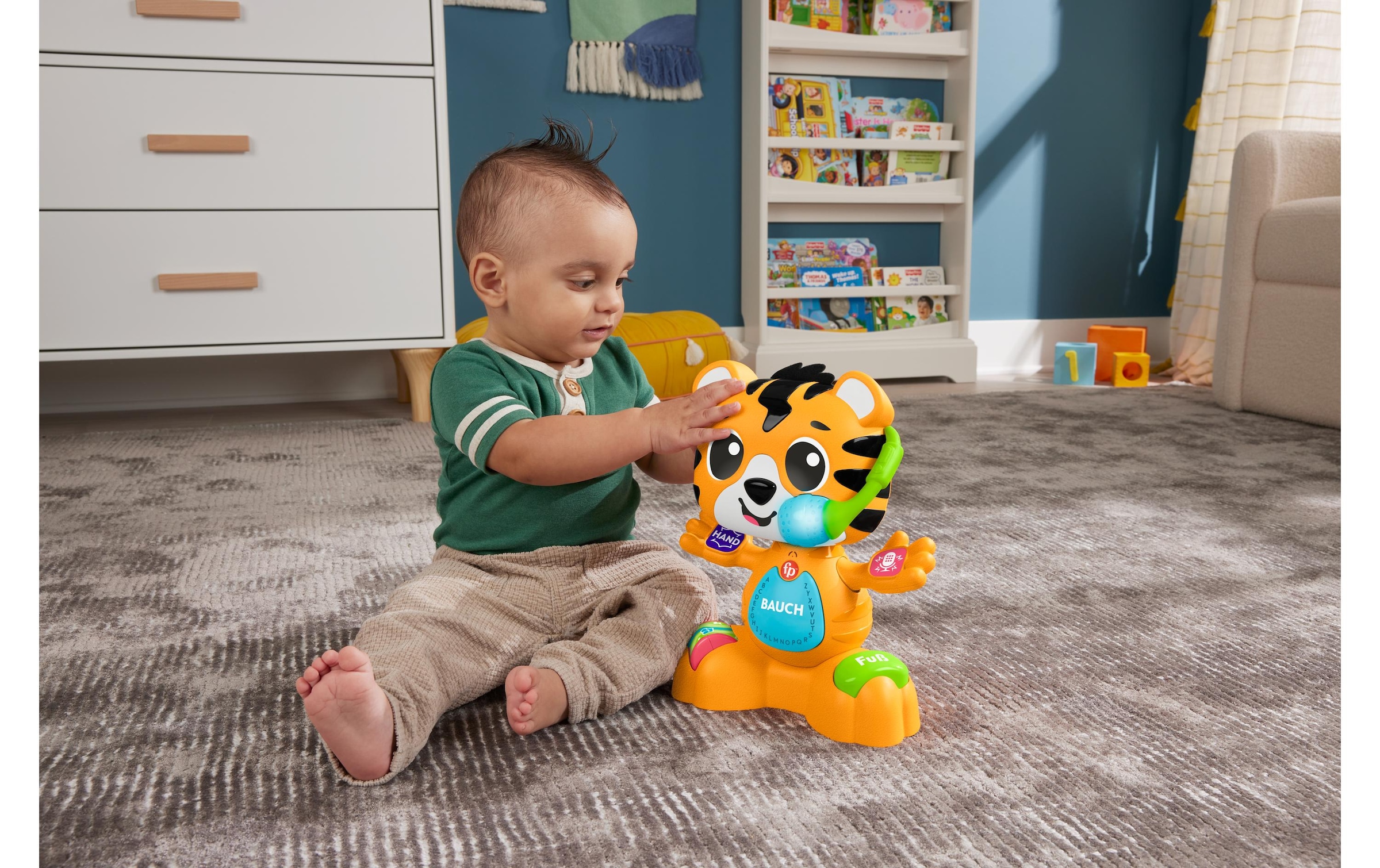 Fisher-Price® Lernspielzeug »Beat Bande Lern & Tanz Tiger Justin -FR-«