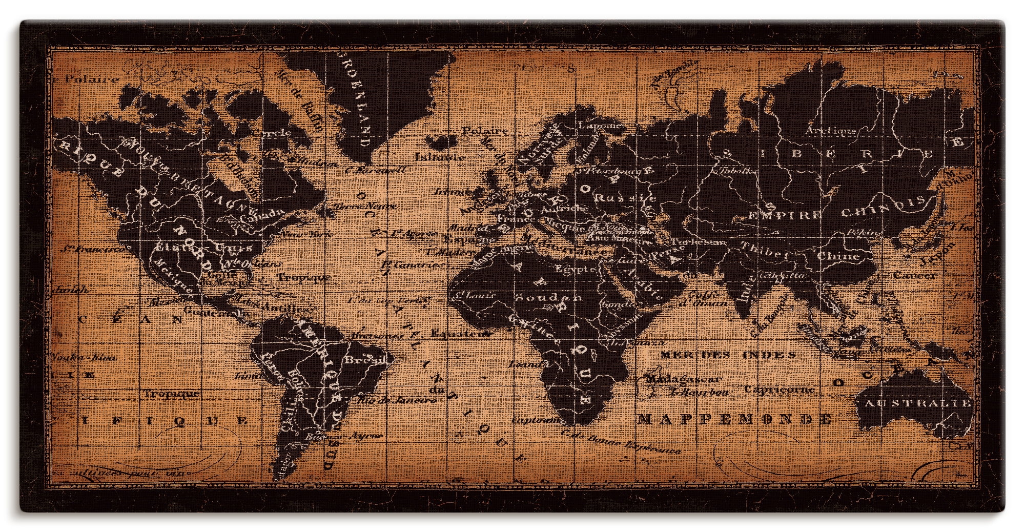 in Wandbild | Weltkarte«, Jelmoli-Versand St.), (1 Poster Wandaufkleber versch. Grössen »Alte online als Landkarten, Leinwandbild, bestellen Artland oder