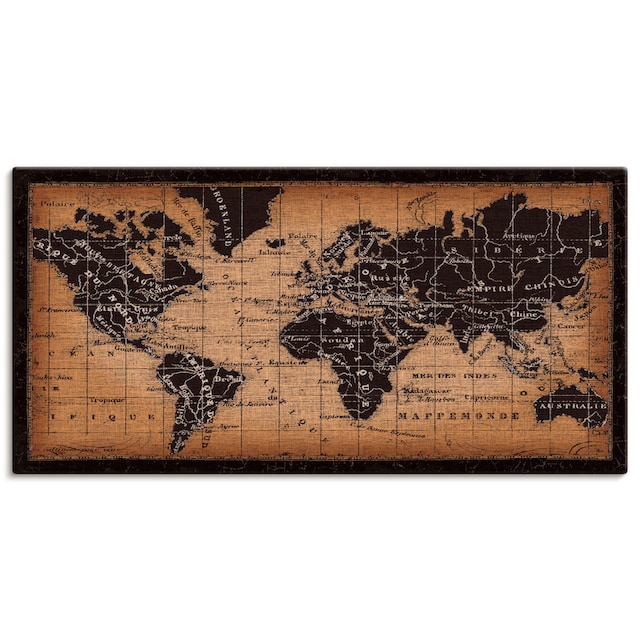 Artland Wandbild »Alte Weltkarte«, Landkarten, (1 St.), als Leinwandbild,  Wandaufkleber oder Poster in versch. Grössen online bestellen |  Jelmoli-Versand