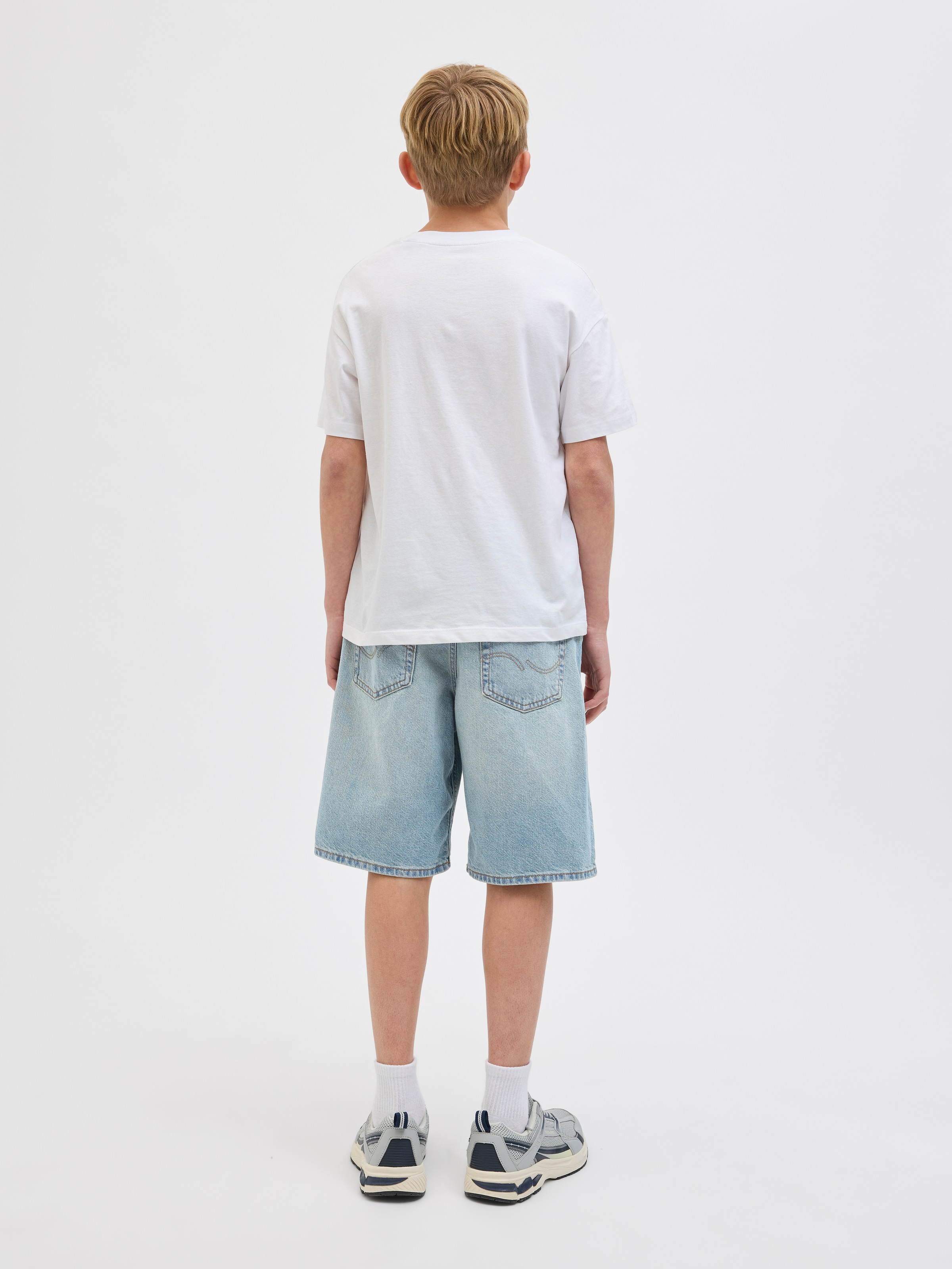 Jack & Jones Junior Shorts »JJIALEX mit Relaxed Fit und hoher Taille«, unifarben, modisch, relaxed fit, Web