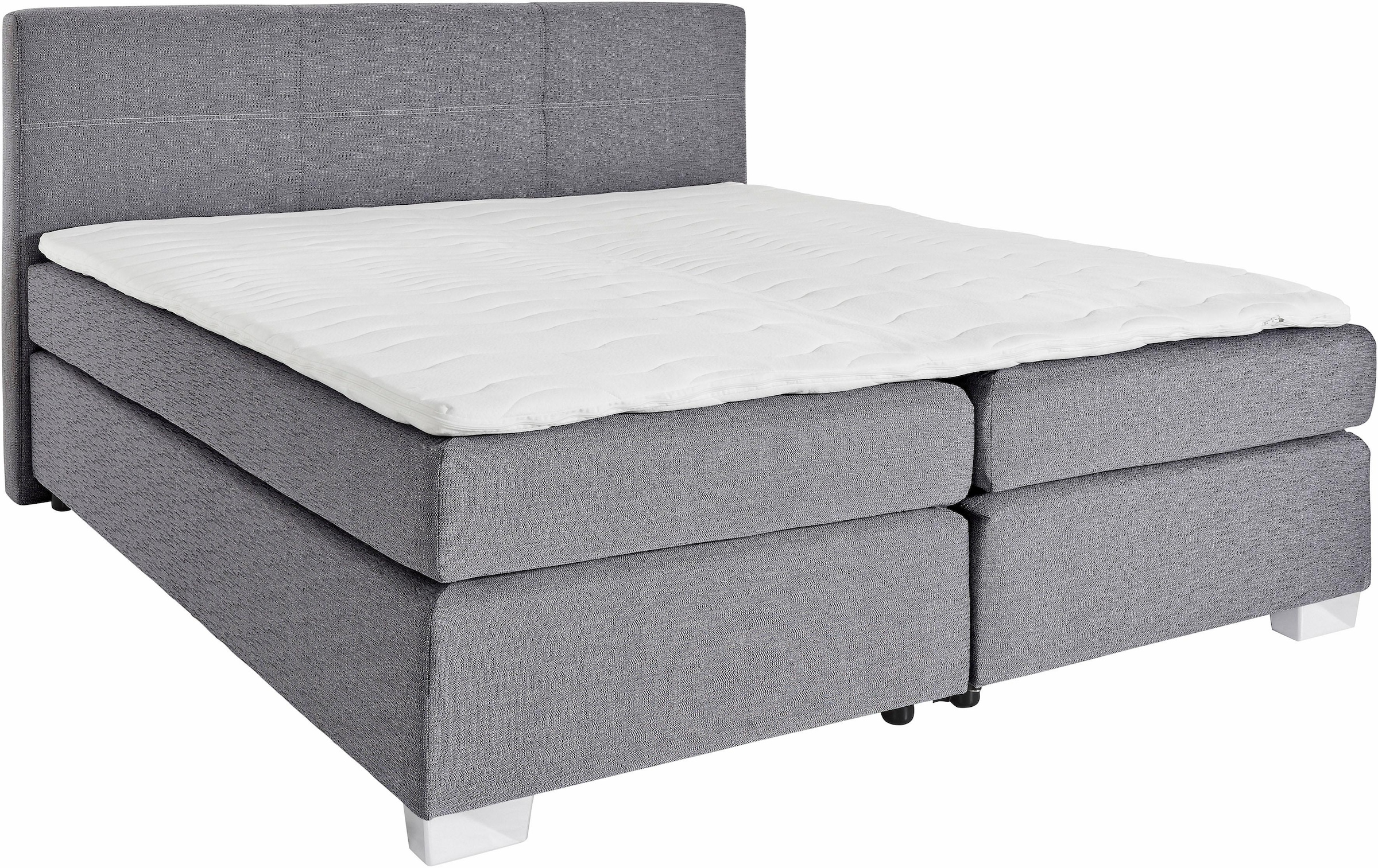 Jockenhöfer Gruppe Boxspringbett "Evita" inkl. Topper und Kissen, erhältlich in 140 & 180cm Breite