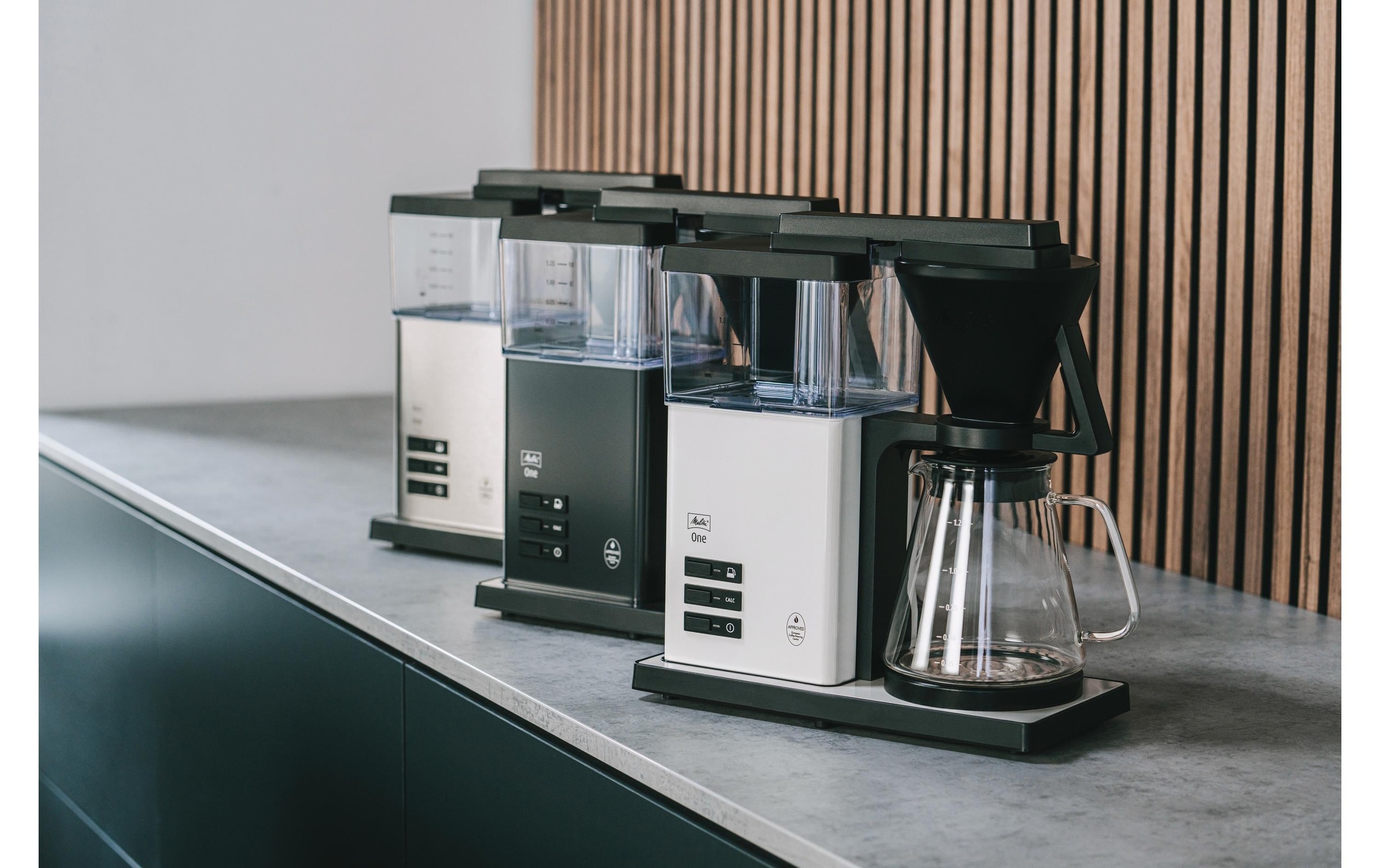 Melitta Filterkaffeemaschine »One Schwarz/Weiss«, 1x4