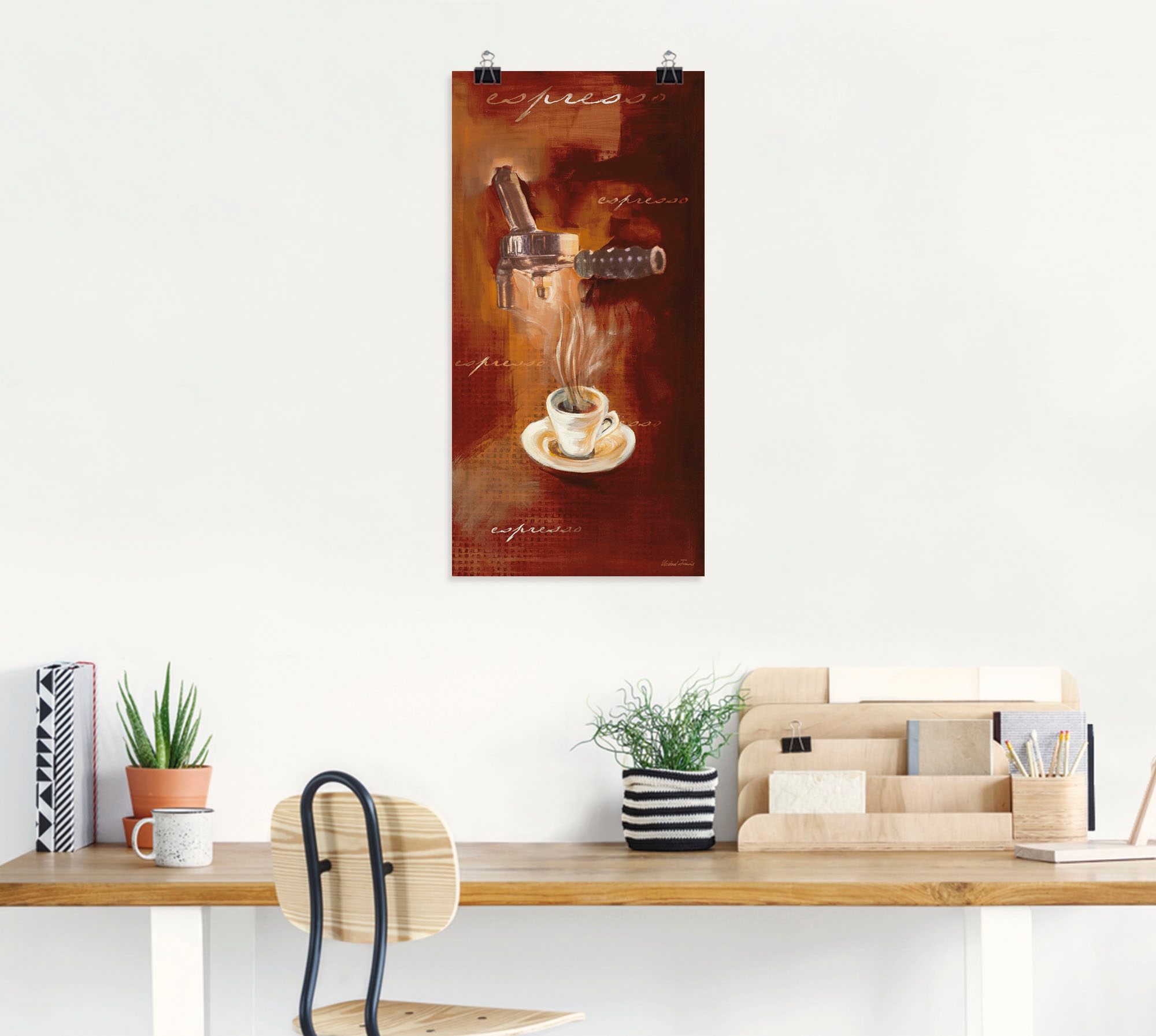 Artland Wandbild »Espresso I«, Getränke, (1 St.), als Alubild, Outdoorbild, Leinwandbild, Poster, Wandaufkleber
