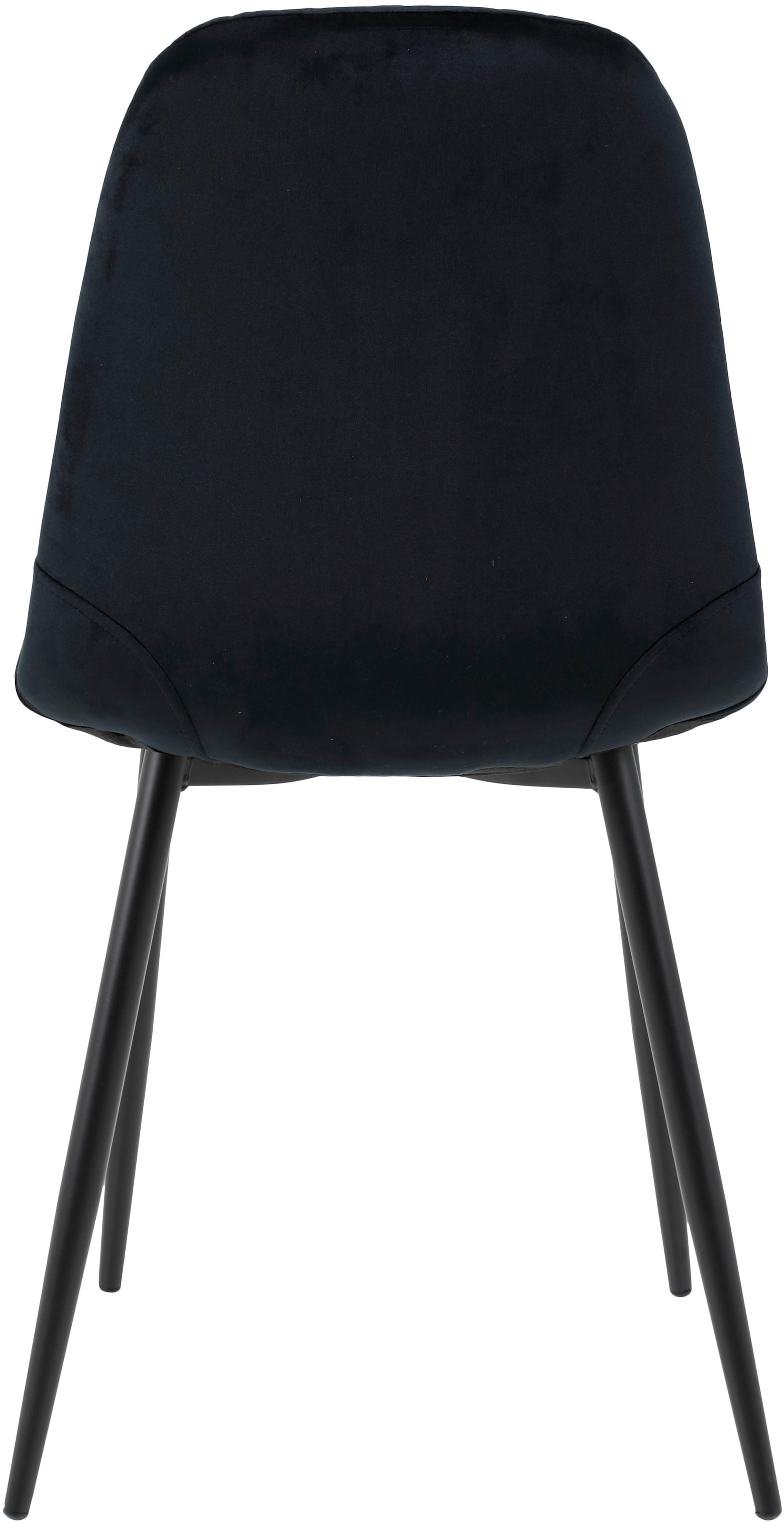 HELA Schalenstuhl »MIRA, Esszimmerstuhl, Stuhl, 4-Fuss Stuhl, BESTSELLER!«, (Set), 2 St., Samtvelours, 1, 2 oder 4 Stück, Schalenstuhl mit Steppung, Küchenstuhl