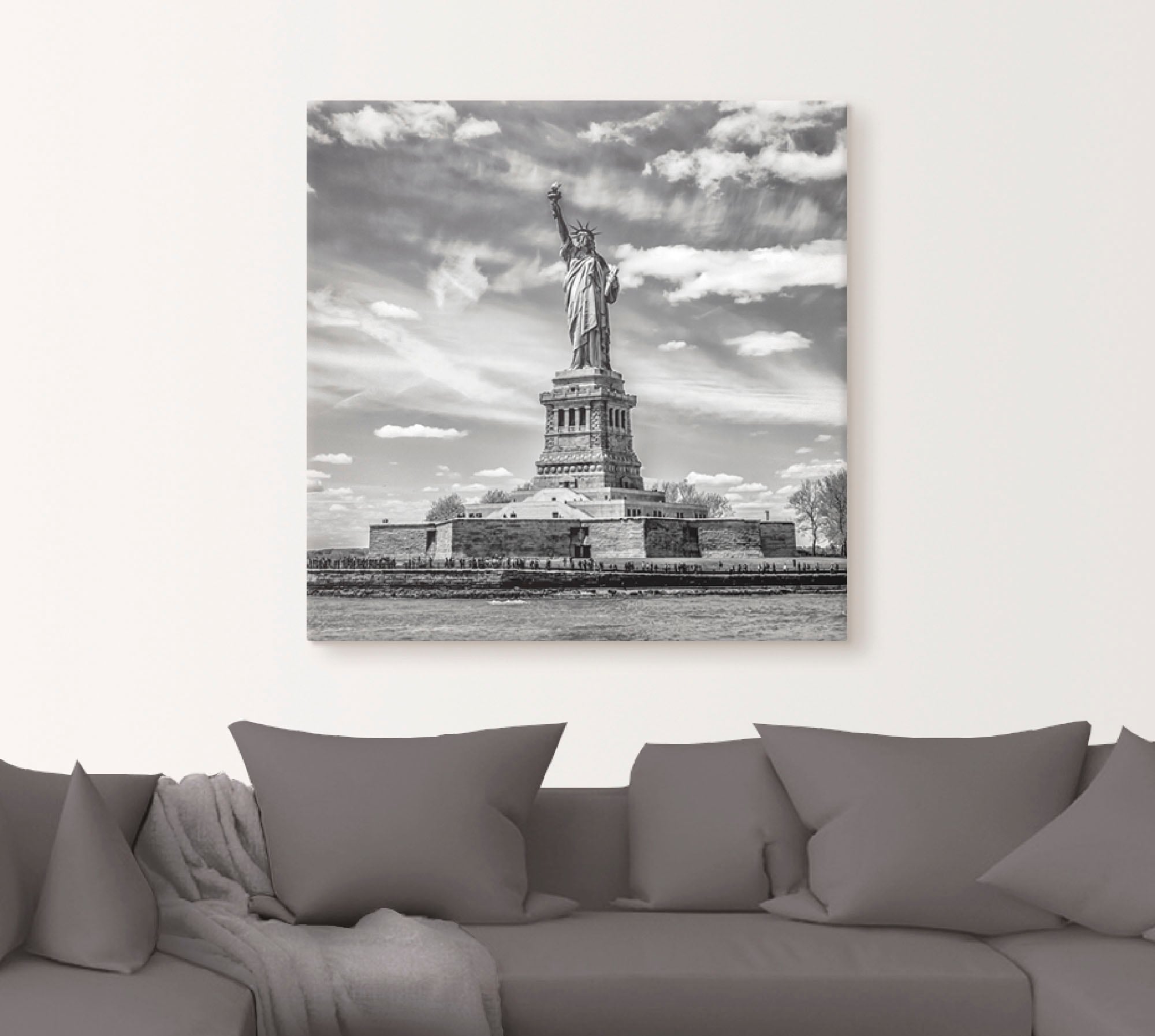 Artland Wandbild »New York City Freiheitsstatue«, Amerika, (1 St.), als Alubild, Outdoorbild, Leinwandbild, Poster in verschied. Grössen
