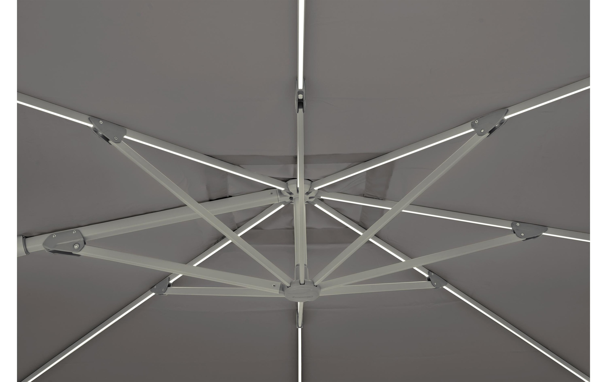 Sonnenschirm »Suncomfort by Glatz Varioflex Solar LED, 300 x 300 cm«