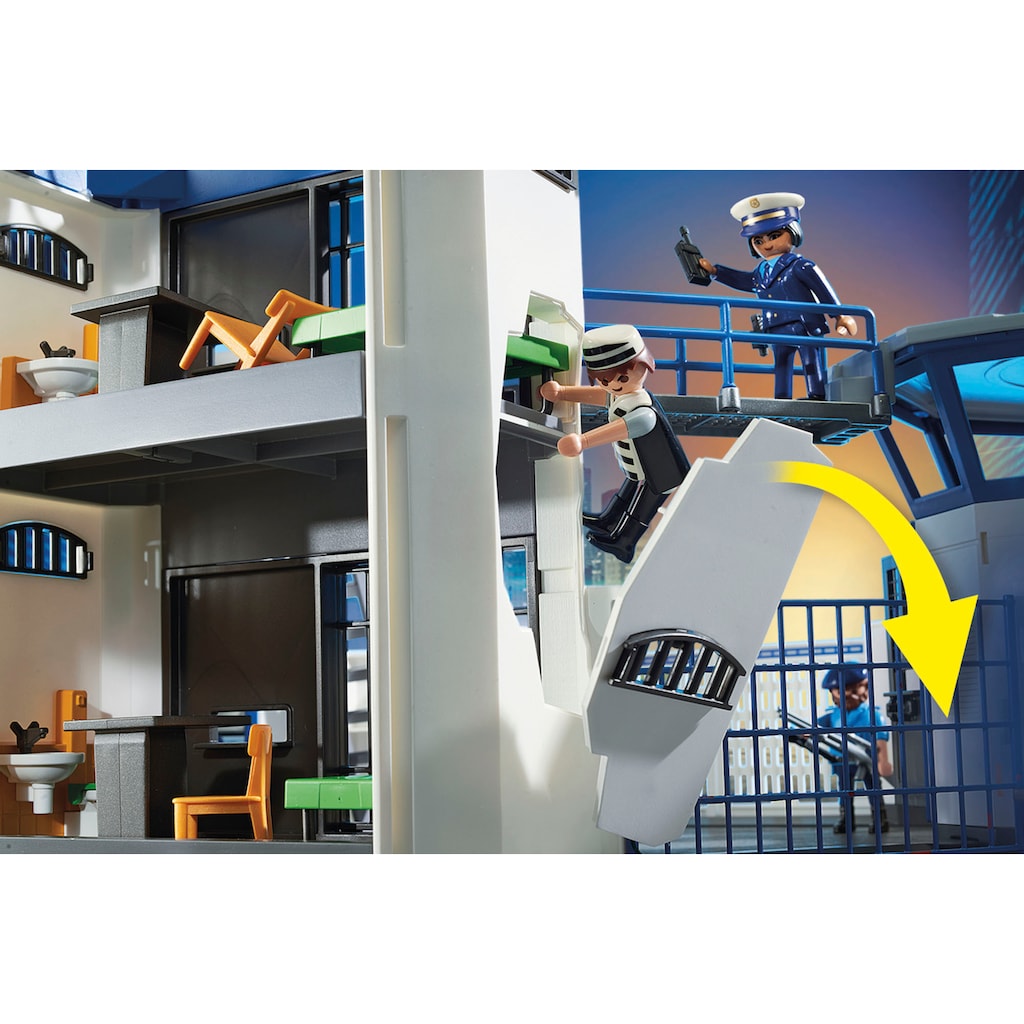 Playmobil® Konstruktions-Spielset »Polizei-Kommandozentrale mit Gefängnis (6872), City Action«, (256 St.), Made in Germany