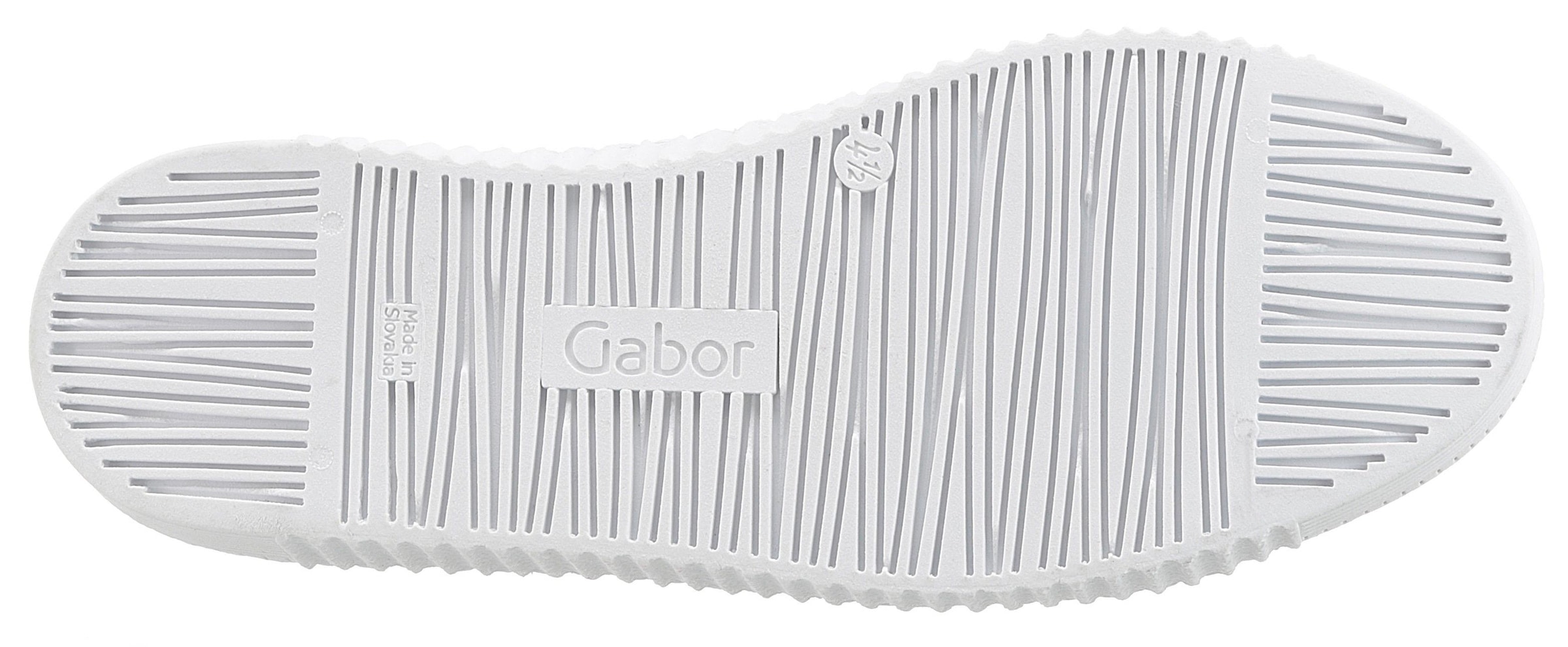 Gabor Plateausneaker, Freizeitschuh, Halbschuh, Schnürschuh mit zwei Reissverschlüssen