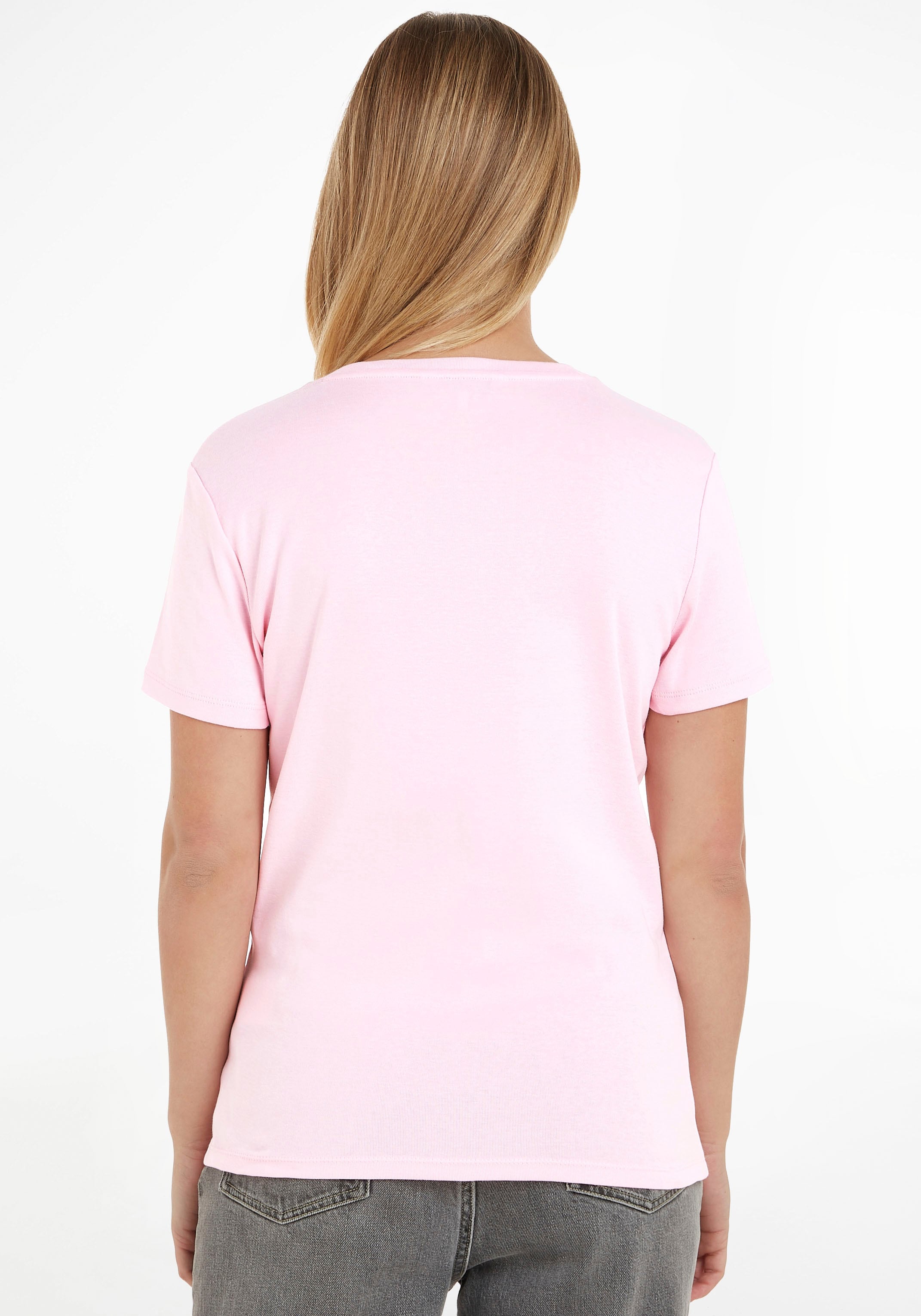 Tommy Hilfiger T-Shirt »SLIM CODY bei shoppen RIB online Jelmoli-Versand Logostickerei V-NECK Schweiz dezenter mit SS«