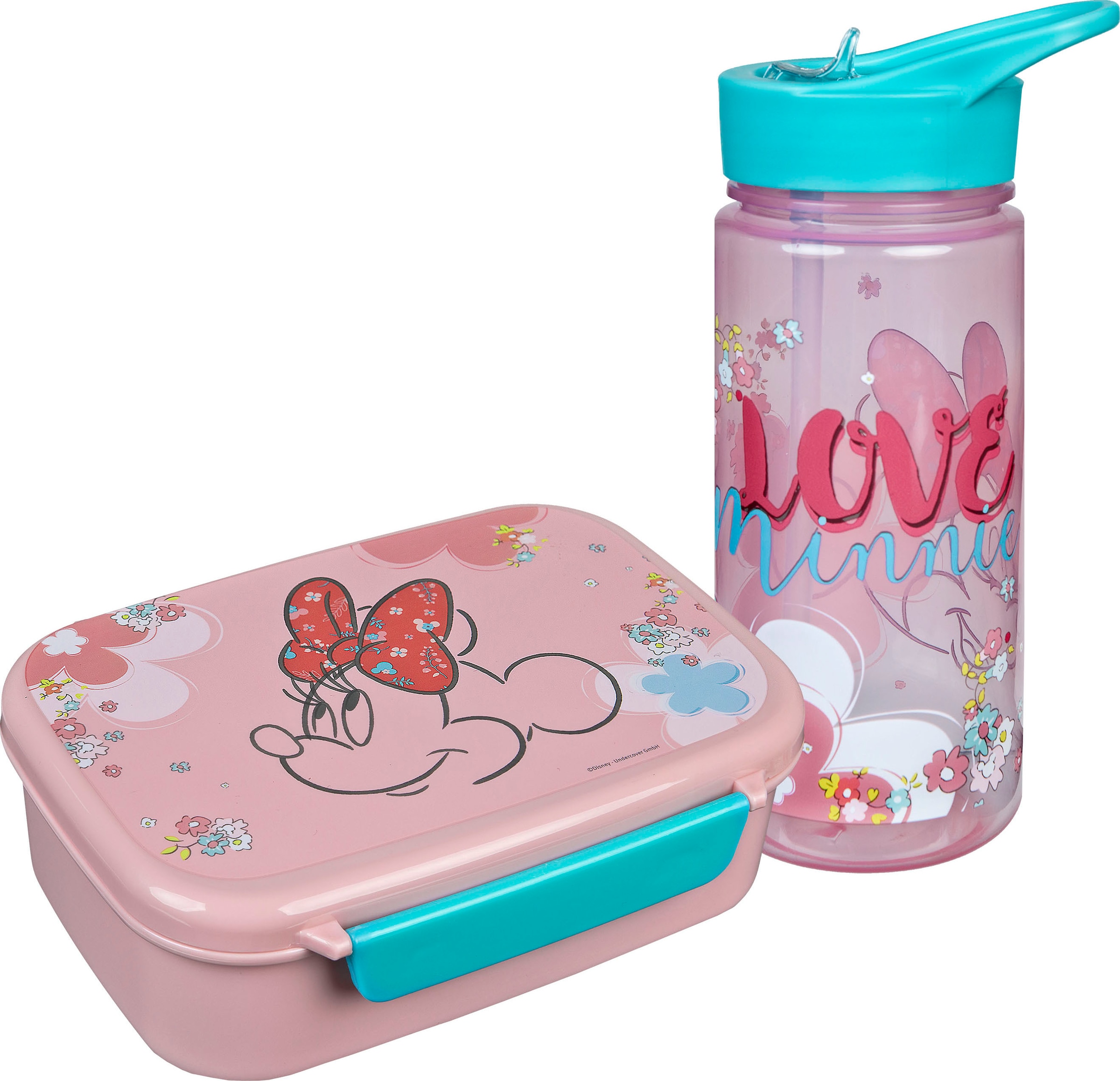 Scooli Lunchbox »Brotzeitdose & Trinkflasche, Minnie Mouse«, (Set, 2 tlg.), mit Trinkflasche