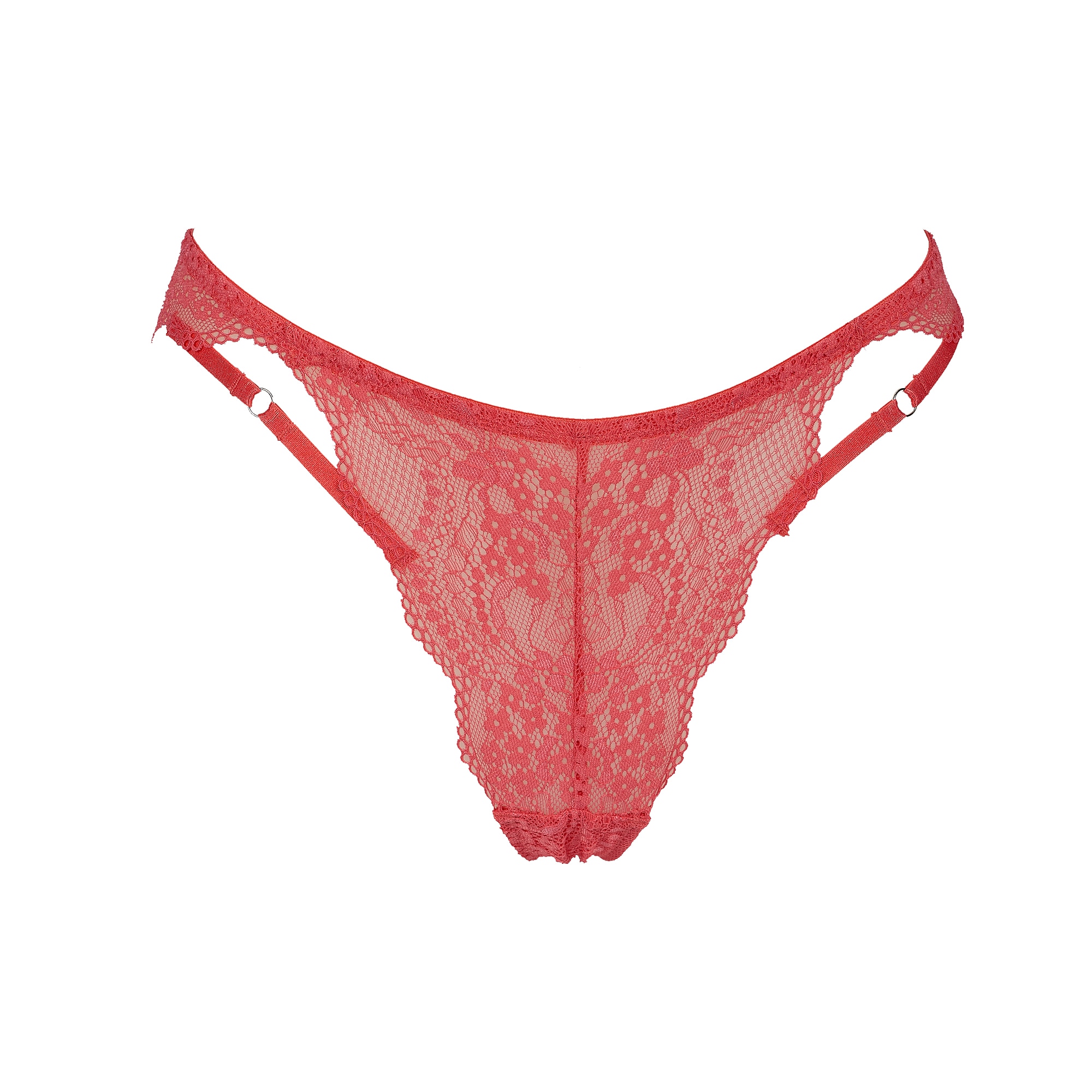 After Eden D-cup & up String »Maite«, Mit Spitzen- und Riemchendetails