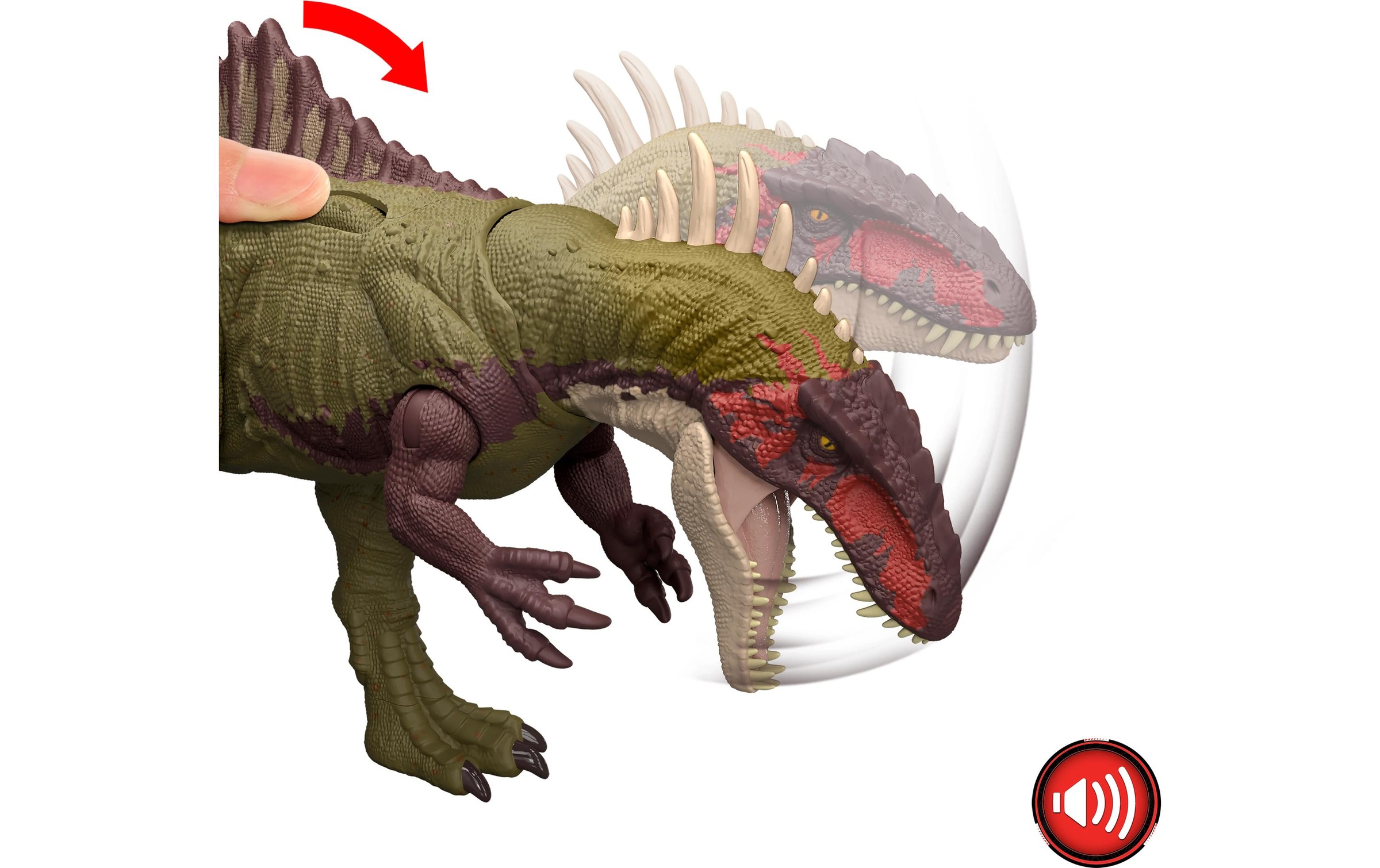 Mattel® Spielfigur »Jurassic World Battle Roar Becklespinax 43 cm«
