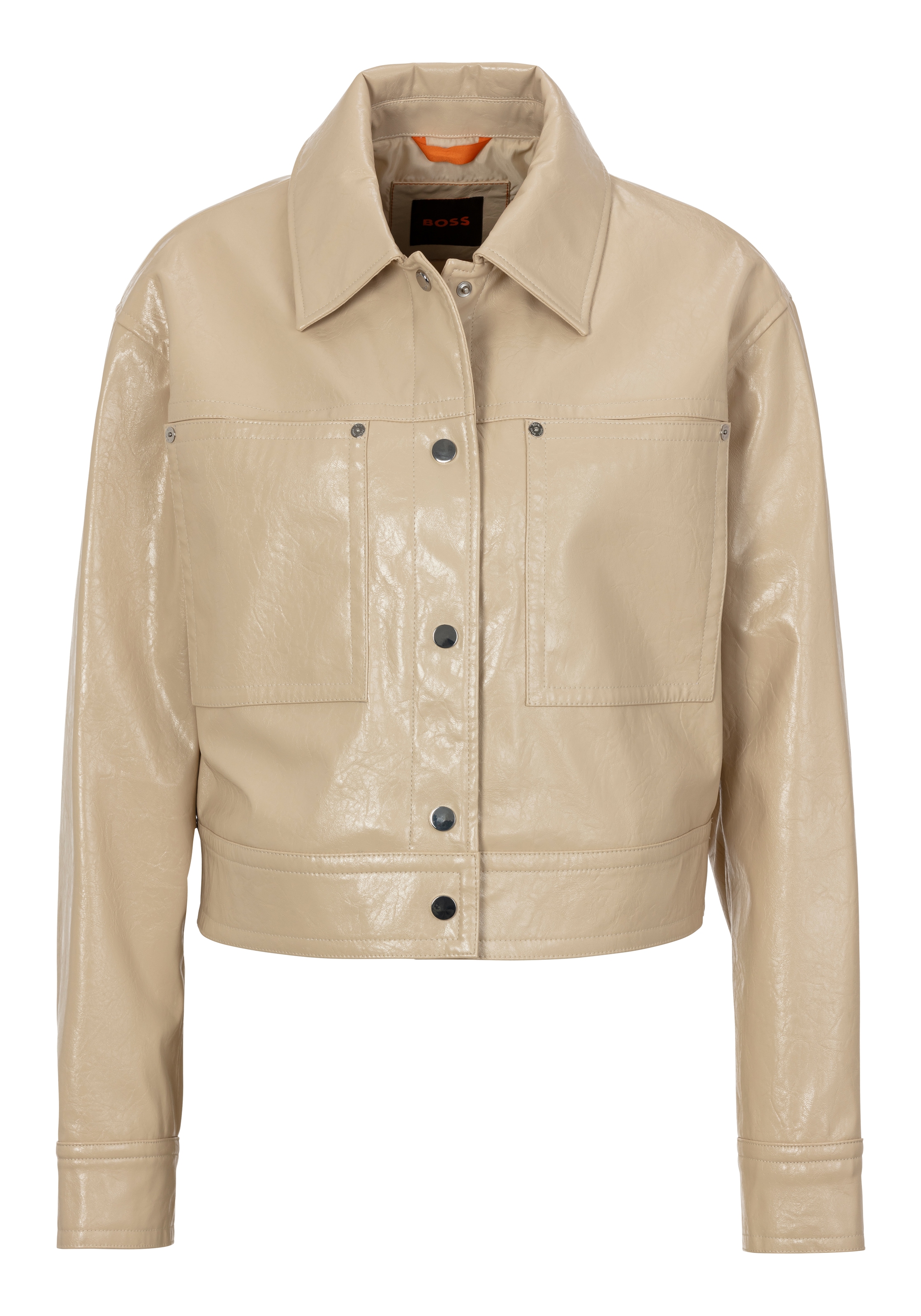 BOSS ORANGE Kurzblazer »Jelt Premium Damenmode«, cropped
