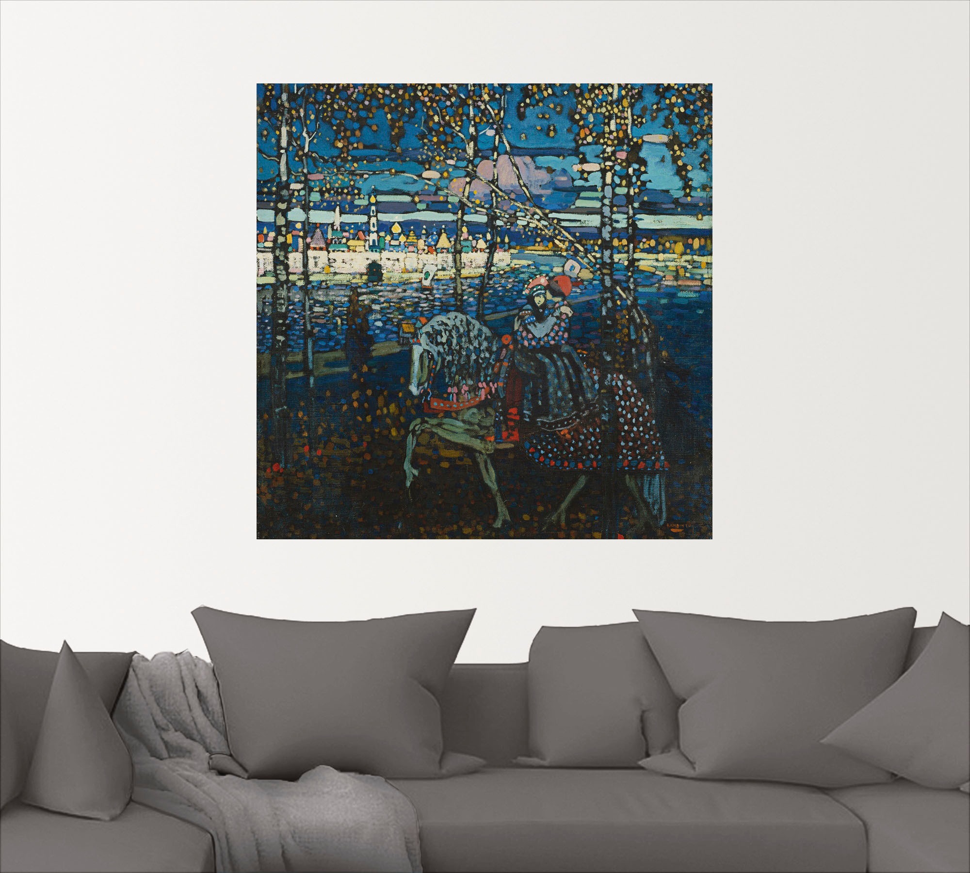 Artland Wandbild »Reitendes Paar. 1907«, Paar, (1 St.), als Leinwandbild, Wandaufkleber oder Poster in versch. Grössen