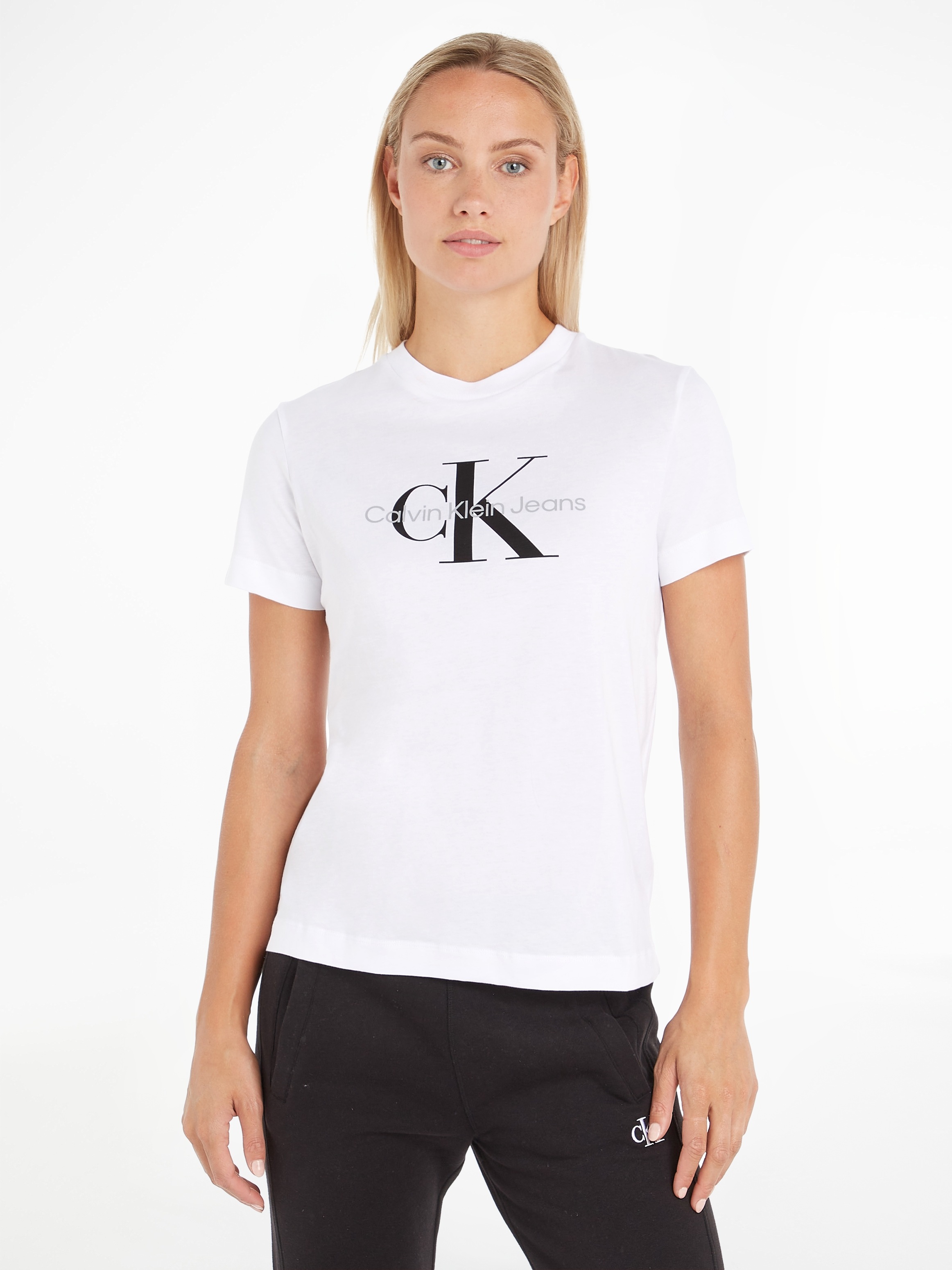 Calvin Klein Jeans Rundhalsshirt »CORE MONOGRAM REGULAR TEE« 1 Stk. mit Calvin Klein Jeans Monogramm
