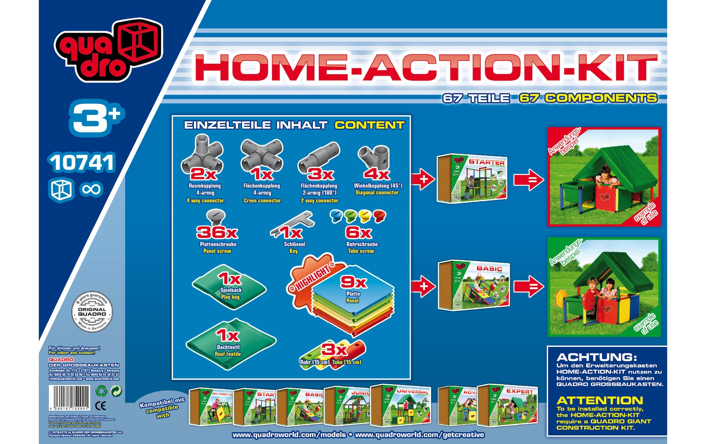 QUADRO Spielhaus »Home Aktion Kit«