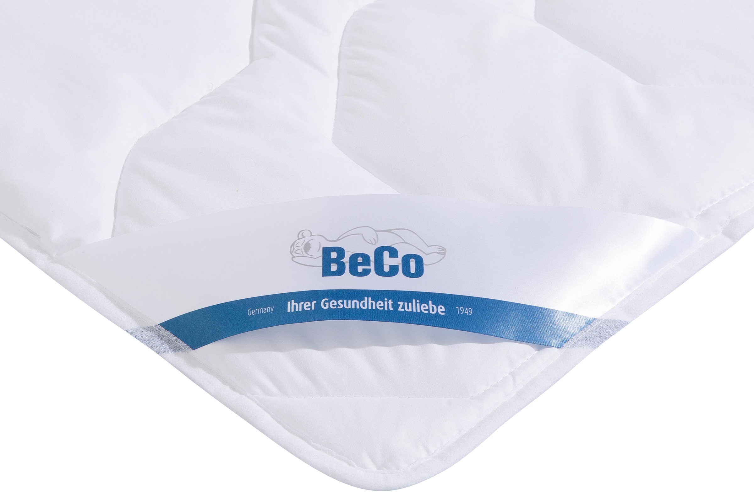 Beco Kunstfaserbettdecke "Antibac" leicht Füllung 100% Polyester Bezug Microfaser 1 Stk. tlg. Ideal für Hausstauballergiker und Personen mit hohen Hygieneansprüchen